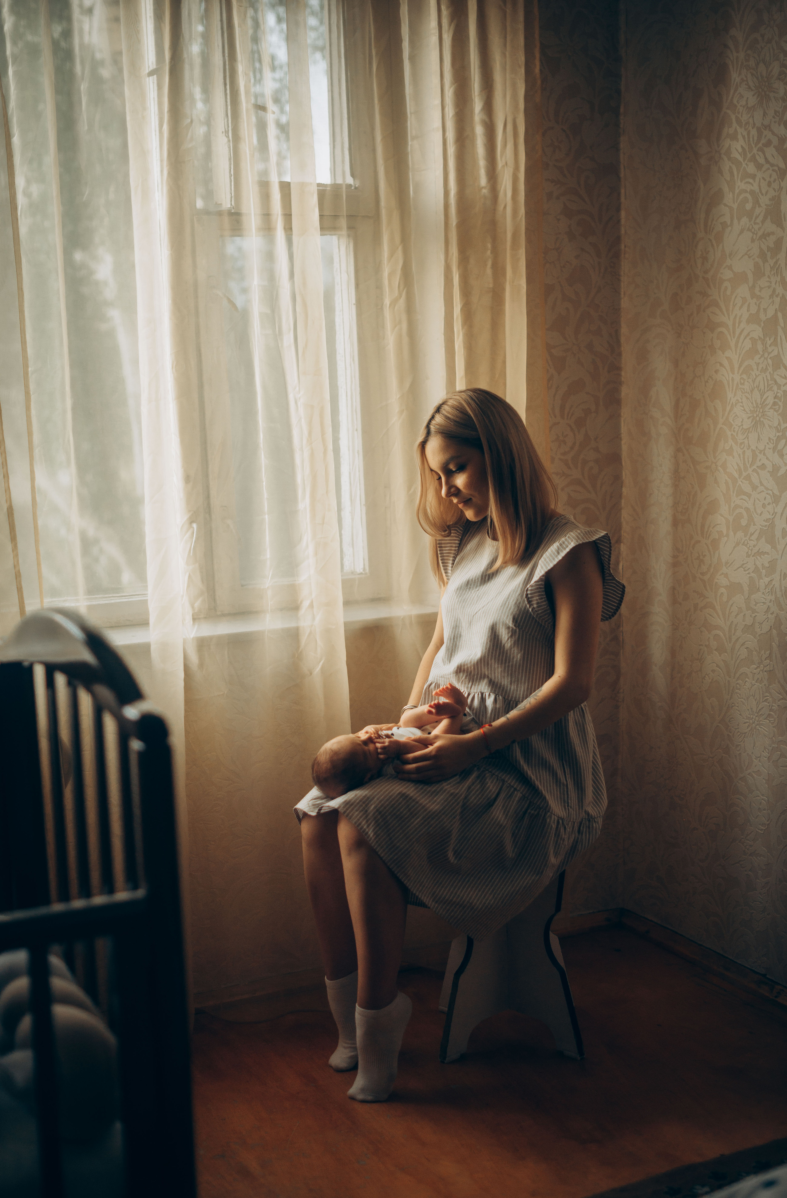 Домашняя фотосессия с новорождённым. Семейный фотограф в Домодедово и Москве Елена Пичугина