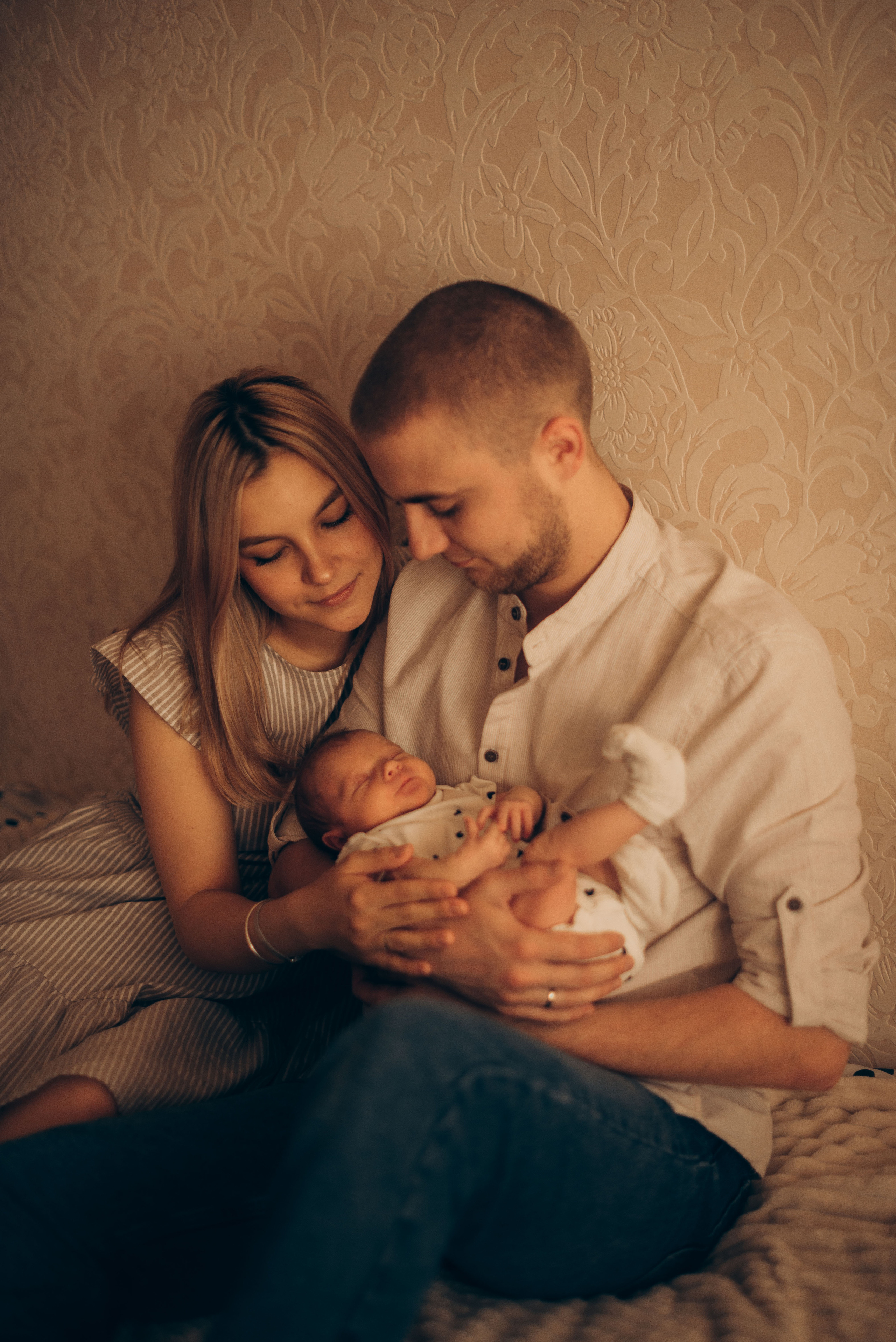 Домашняя фотосессия с новорождённым. Семейный фотограф в Домодедово и Москве Елена Пичугина