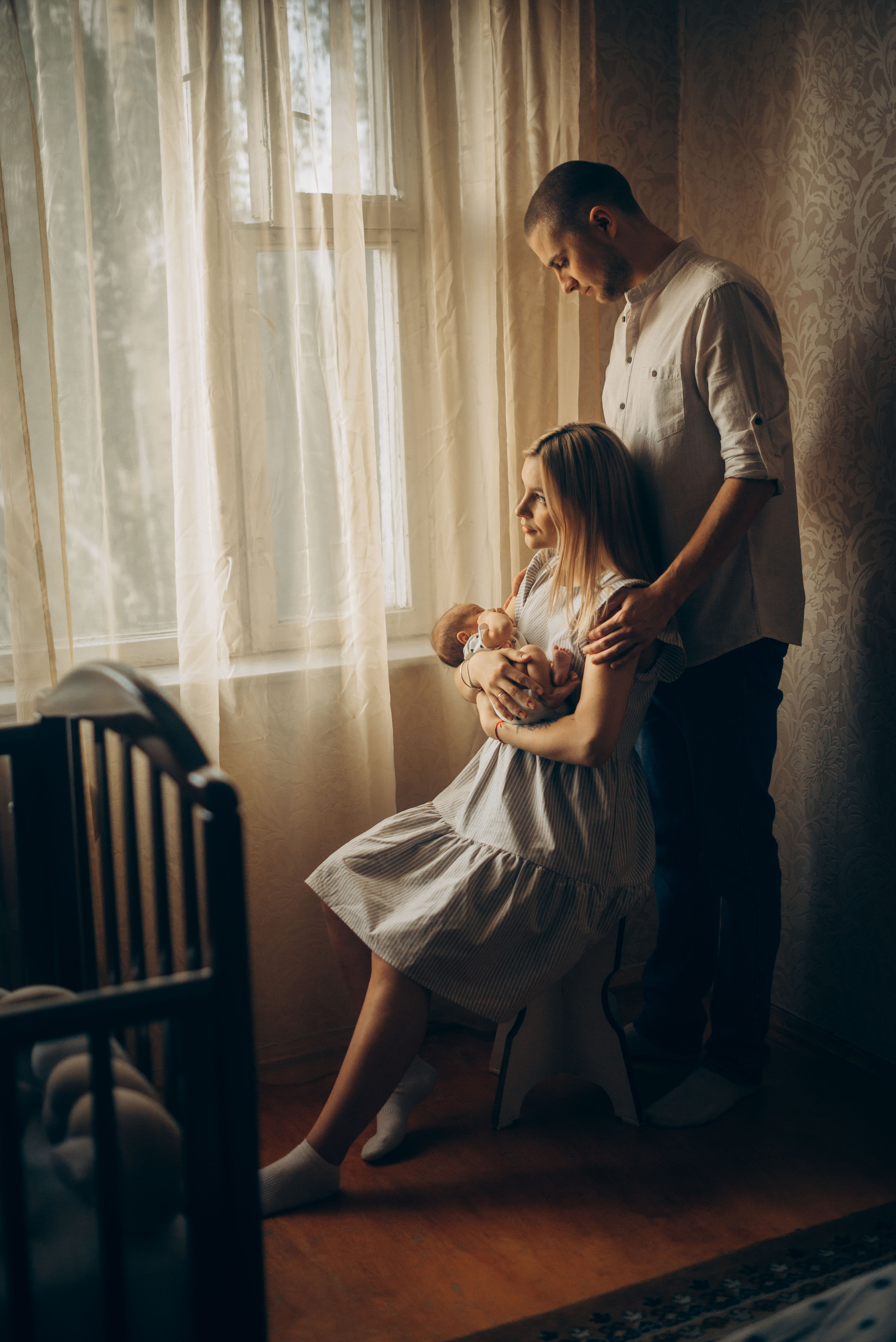 Домашняя фотосессия с новорождённым. Семейный фотограф в Домодедово и Москве Елена Пичугина