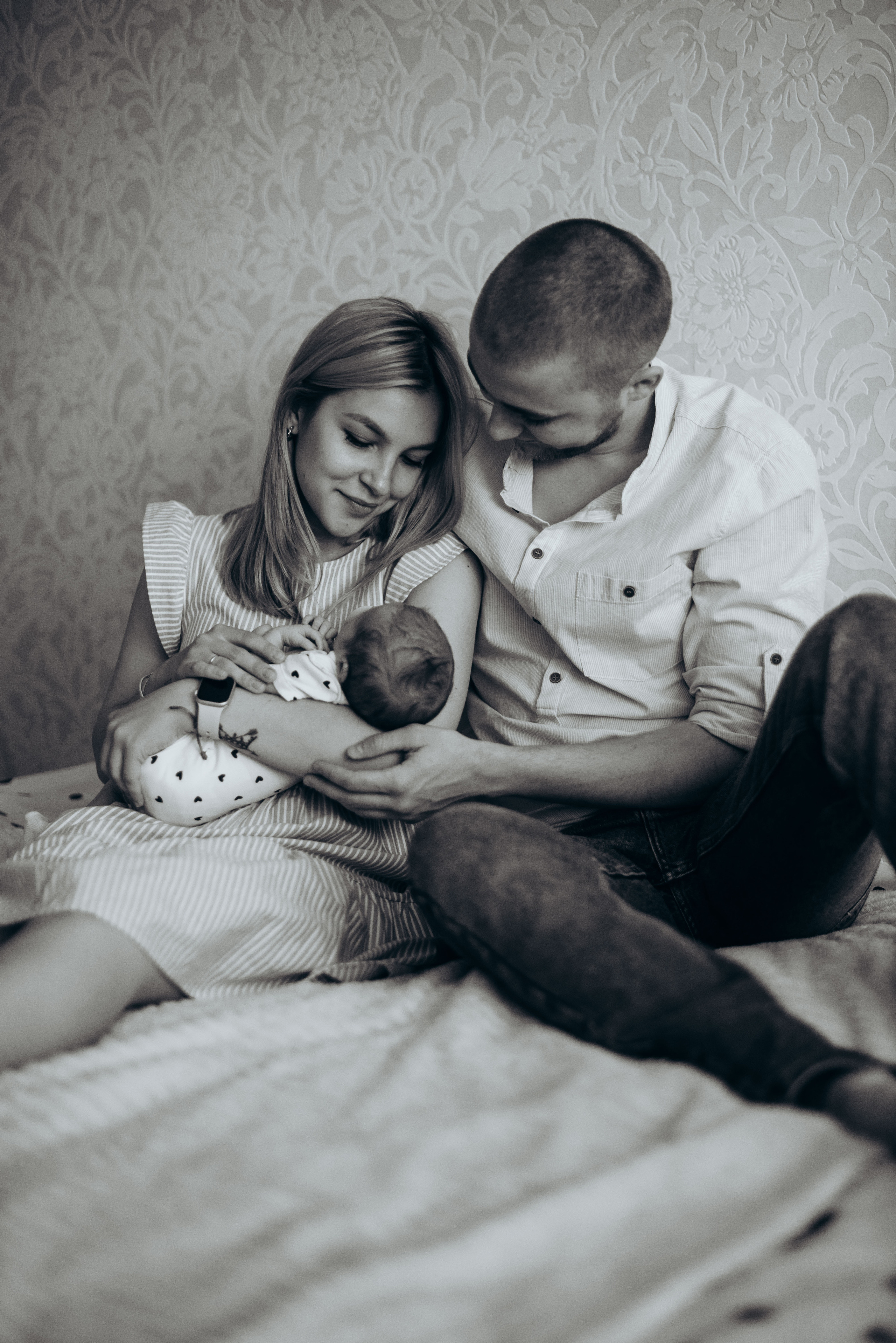 Домашняя фотосессия с новорождённым. Семейный фотограф в Домодедово и Москве Елена Пичугина