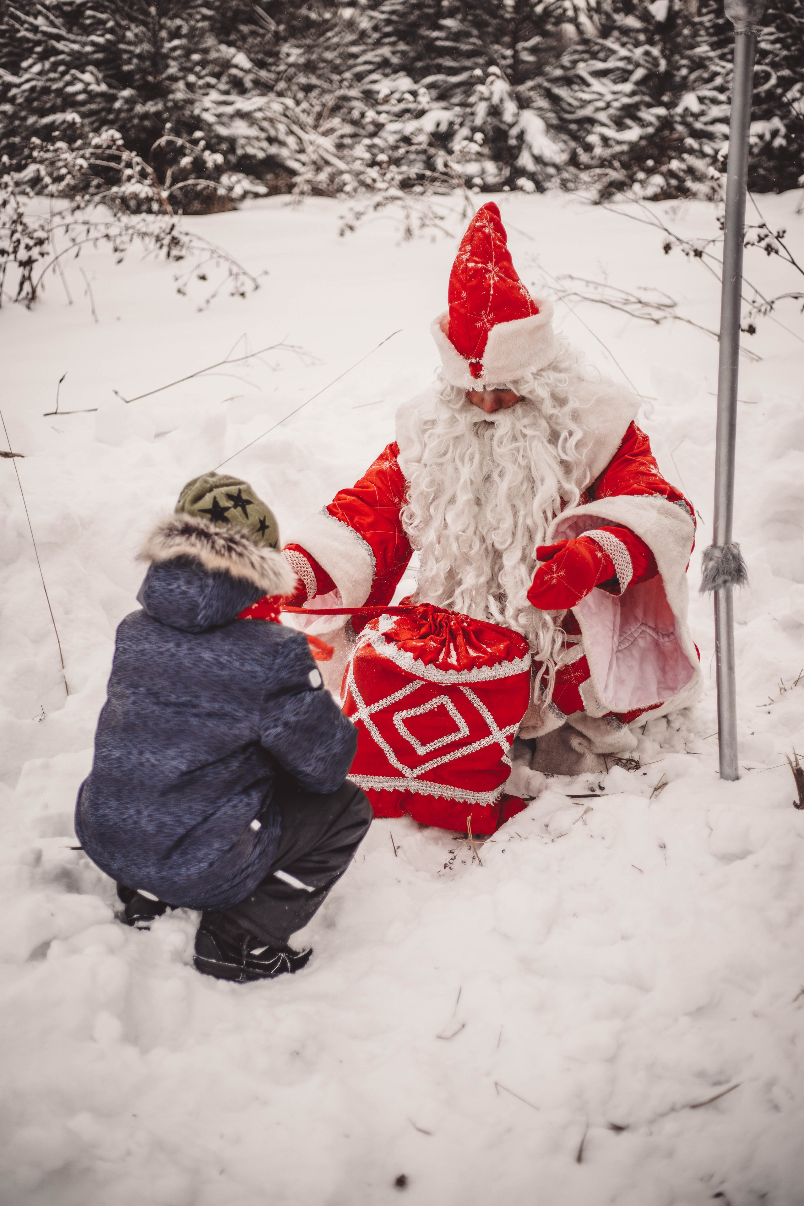 Фотопроект - Волшебная встреча с Дедом Морозом. Семейный и женский фотограф Кемерово Мария Степ