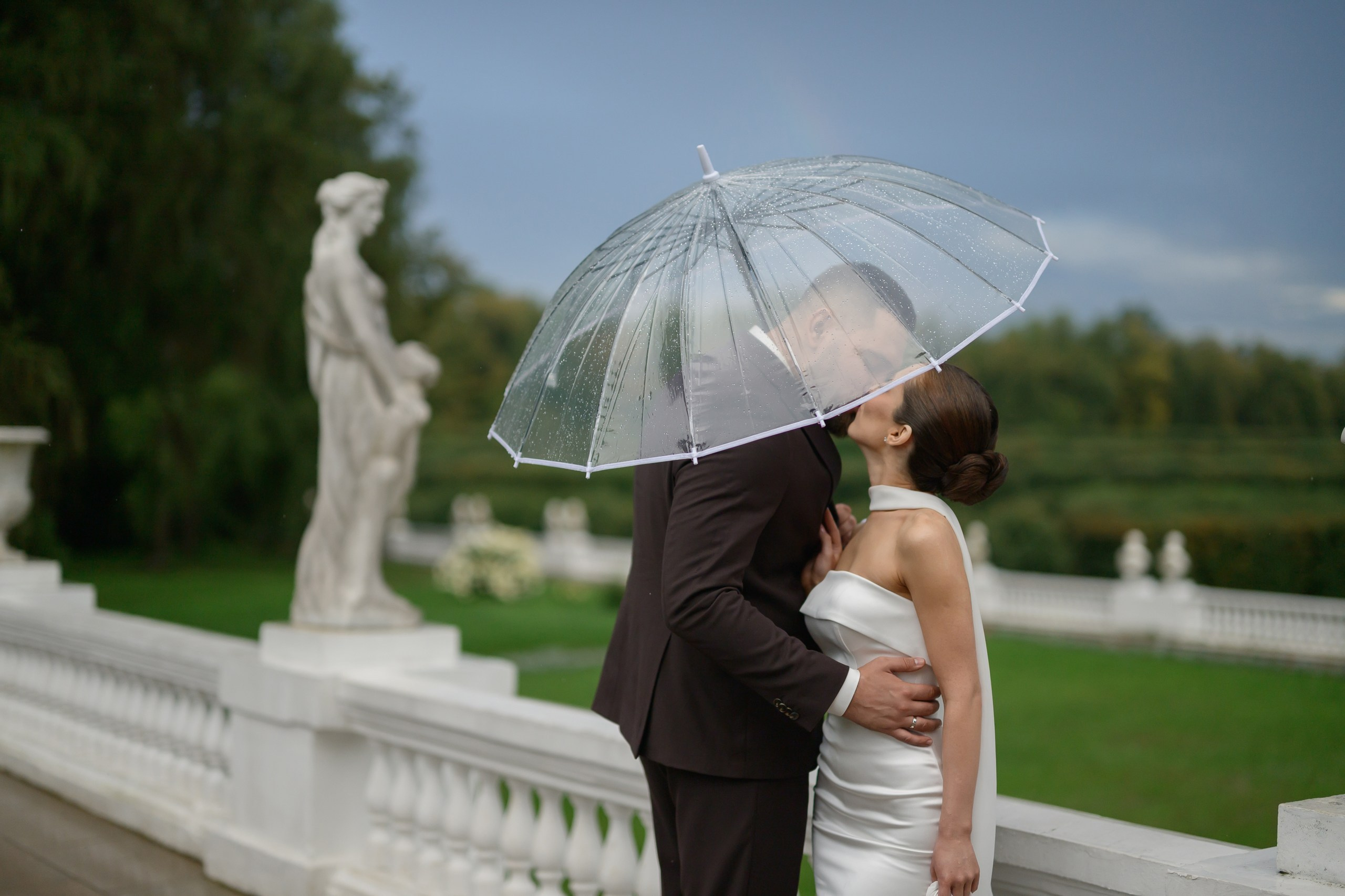 Свадьба для двоих Ксении и Даниила. Регистрация брака в ЗАГСе Крокус сити холла, прогулка в усадьбе Архангельское. Semerlina.ru