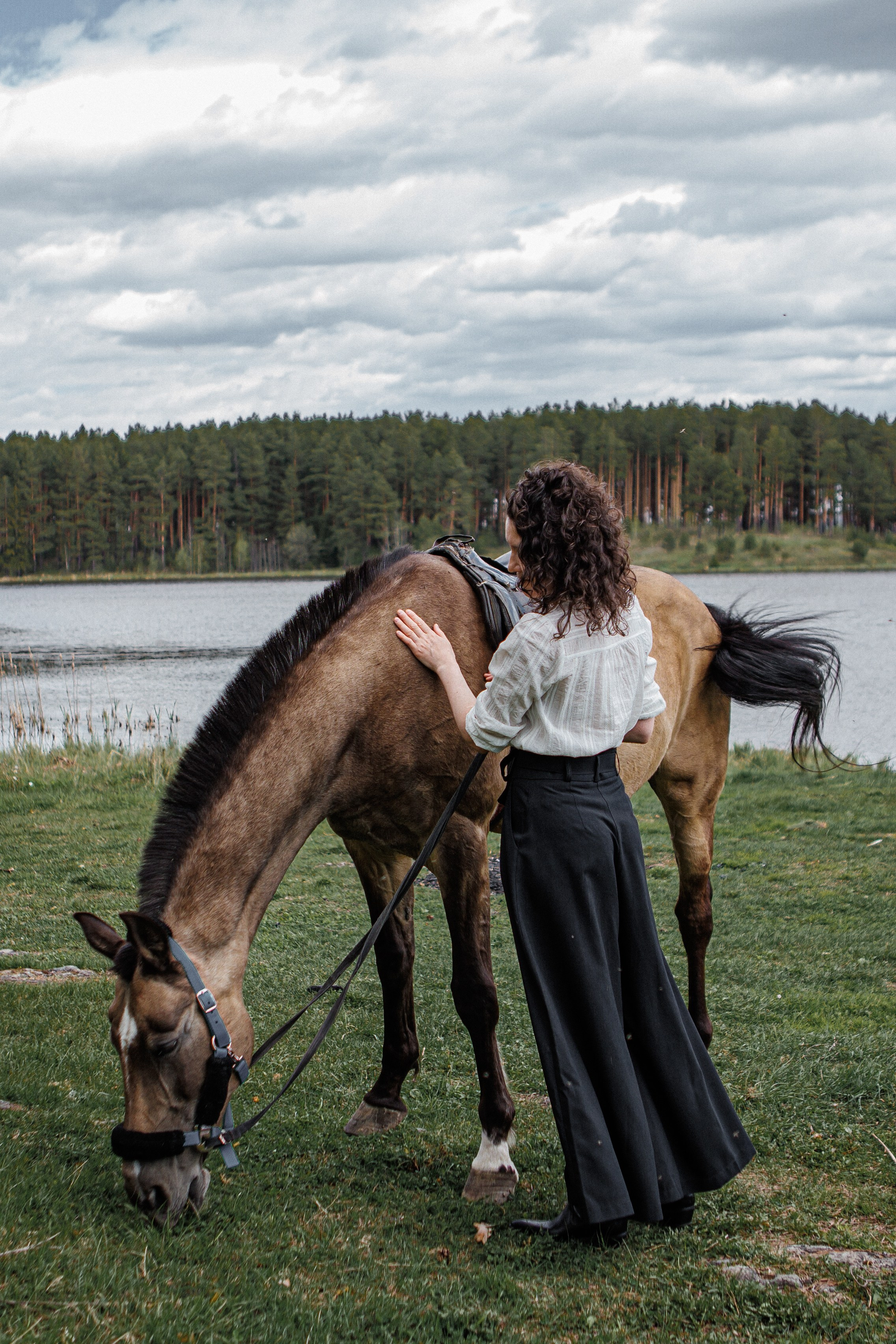 Съемка с лошадьми