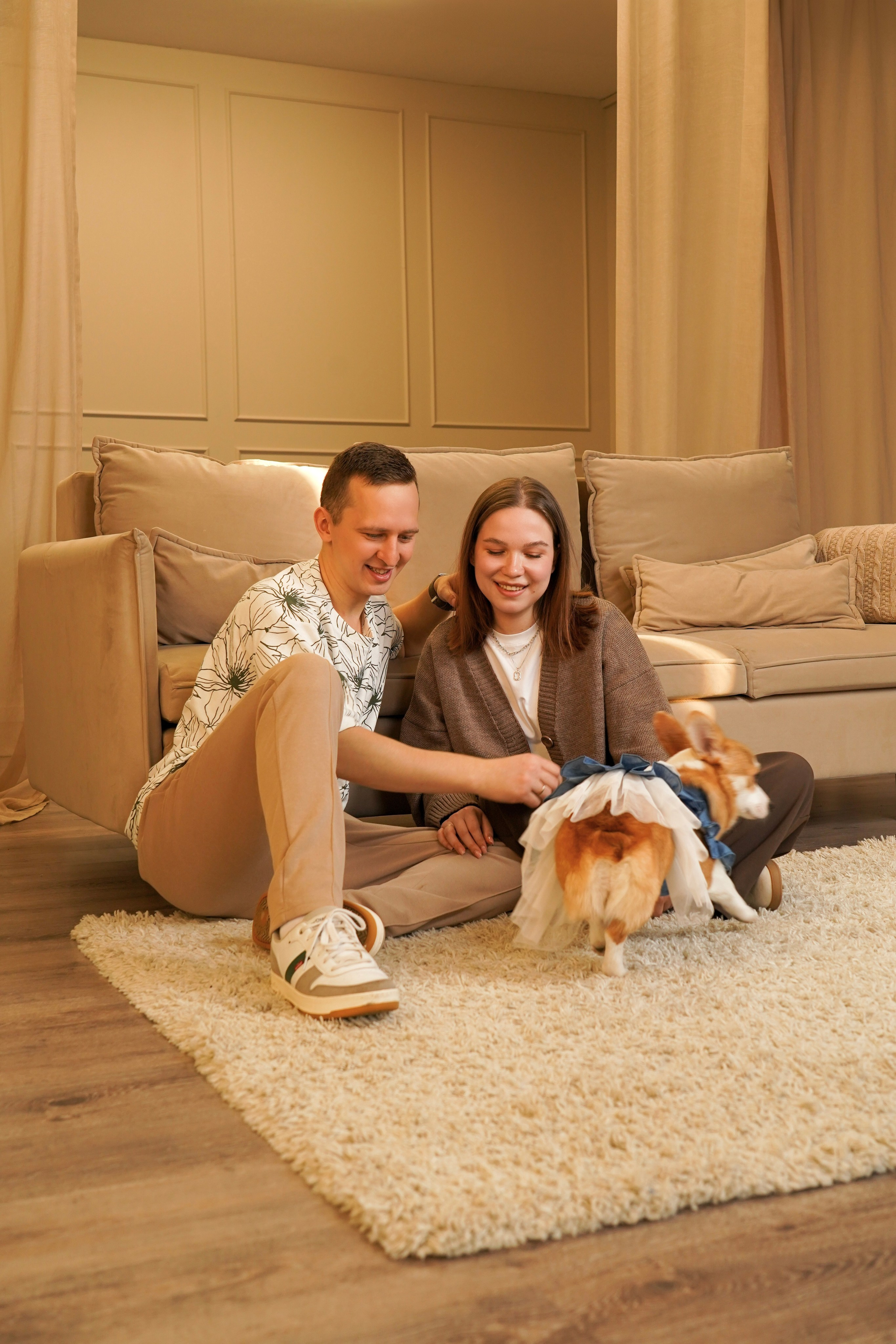 Кирилл, Анастасия и собачка Мира). Анна, фотограф Москва, Зеленоград