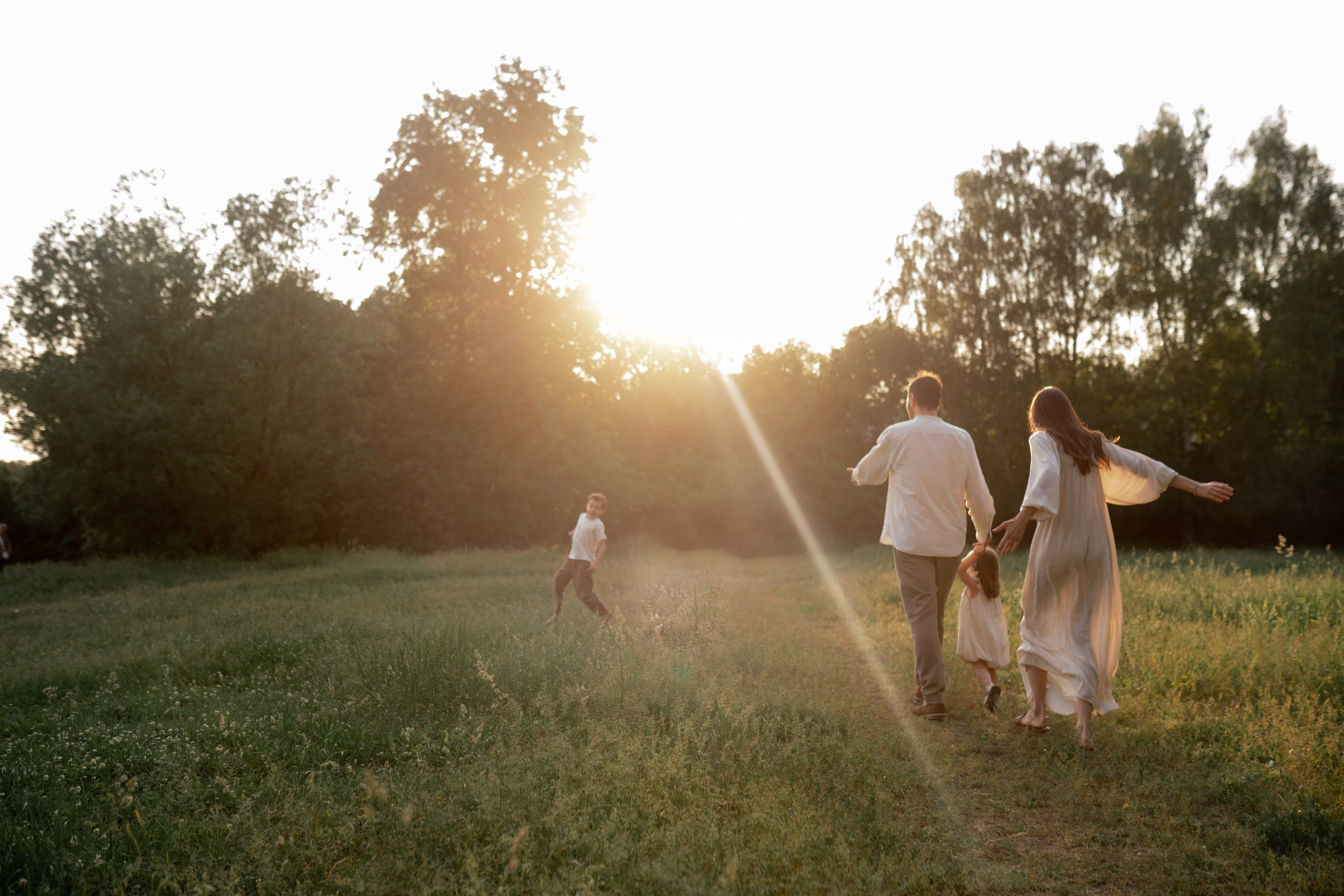 Лена, Сережа, Миша и София. Семейный фотограф в Москве Лилия Лебедева