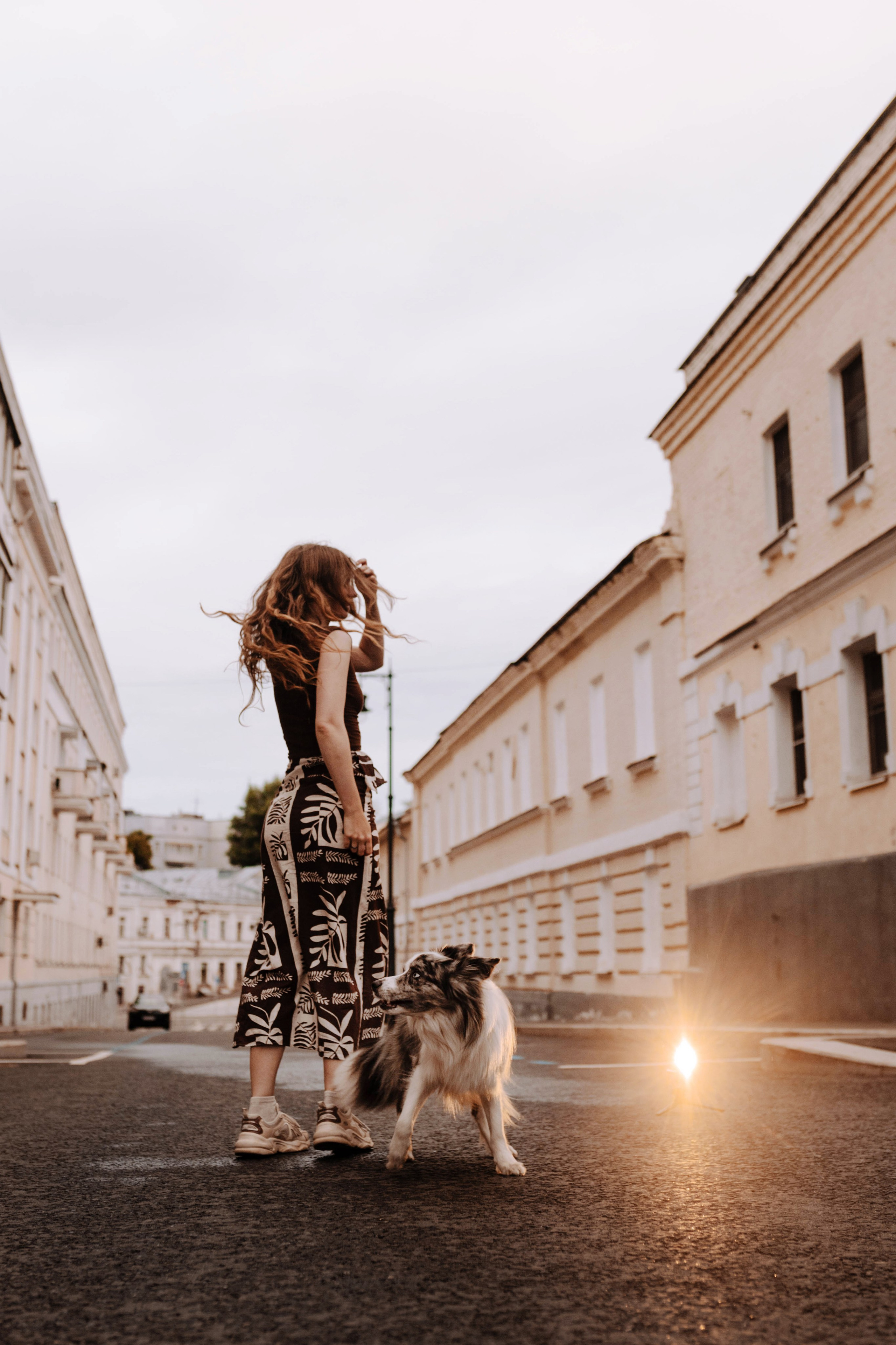 Москва / Катя и Юми / рассвет. Фотограф Кузина Вера