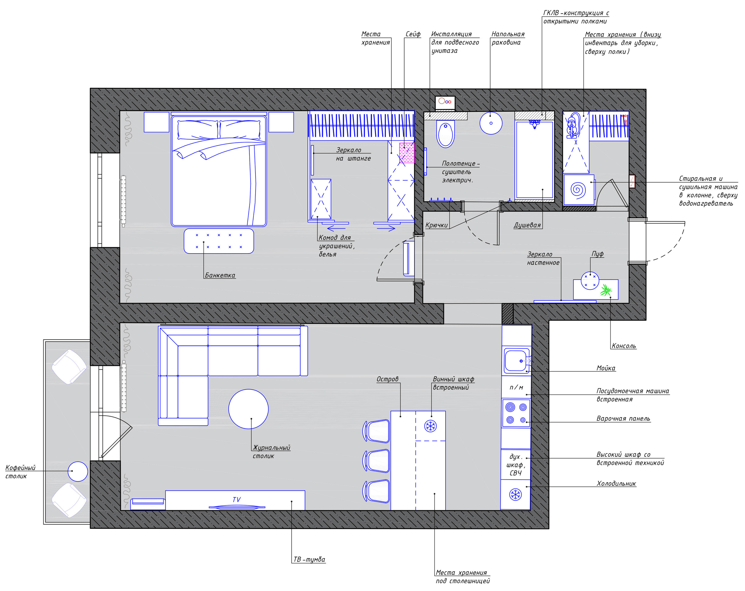 НЕЖИНСКИЙ КОВЧЕГ (фото+3d). Дизайн интерьера, от проекта до реализации