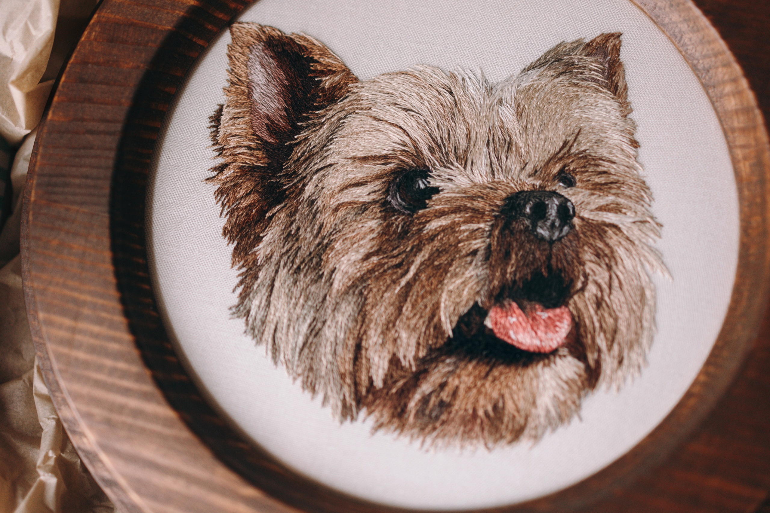 Портфолио. Портретная вышивка питомцев