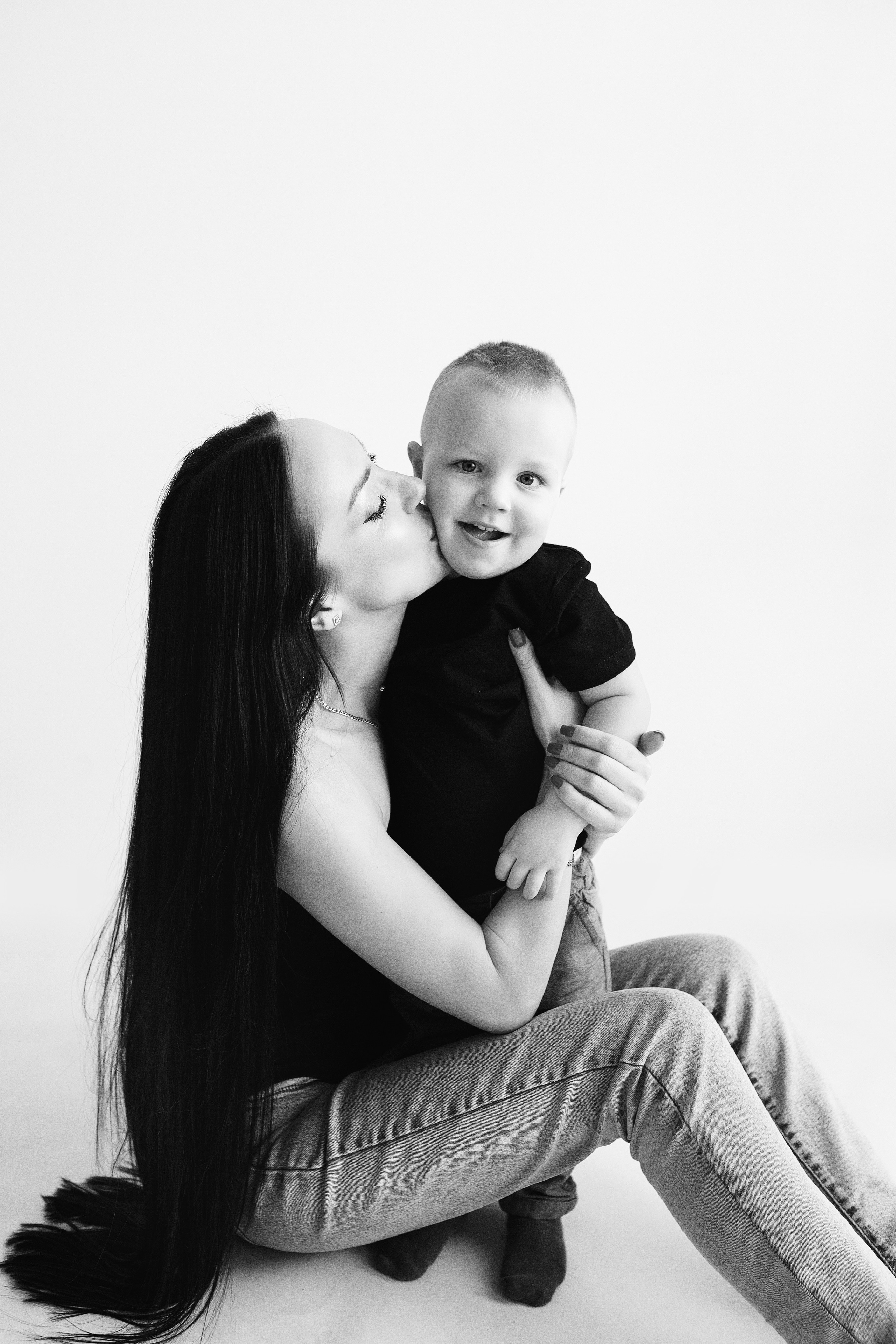 ЧБ серия. Фотограф новорожденных Оксана Полевская