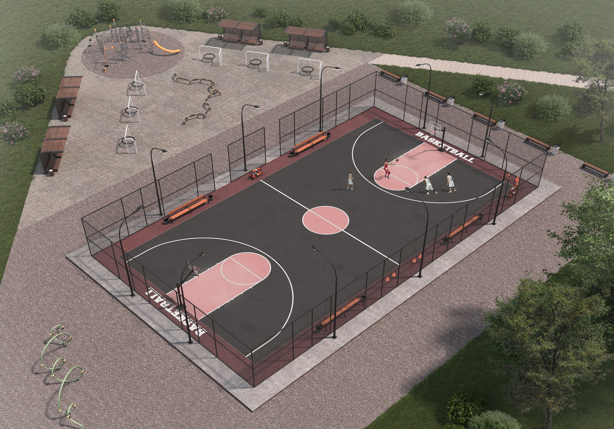 Благоустройство территории санатория «Усть-Кут». 3D-дизайнер Кристина Пуляевская