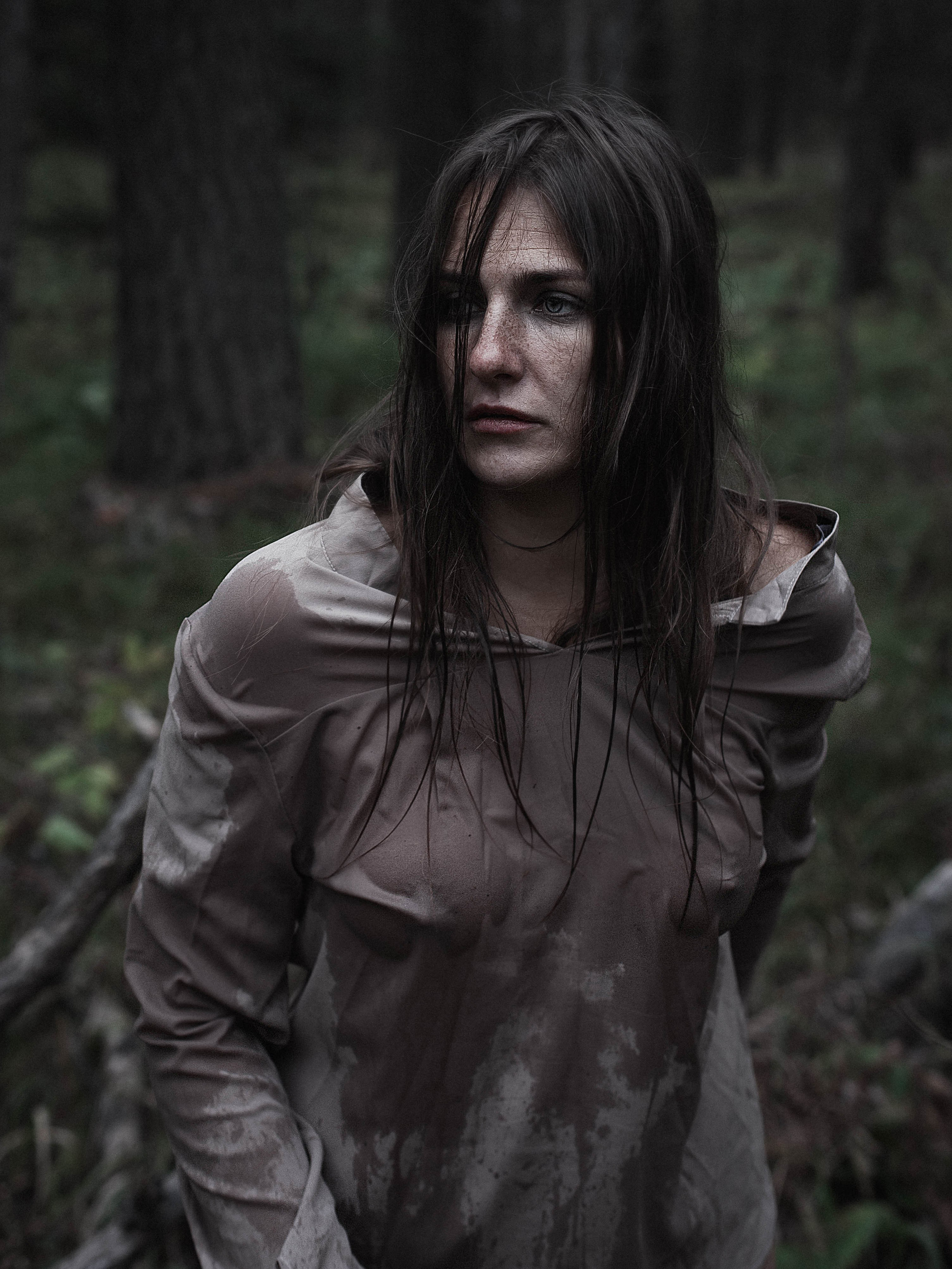 Лес Холод Октябрь. Ню Фотограф Александр Касымов Москва, фотосессии, Химки фотограф