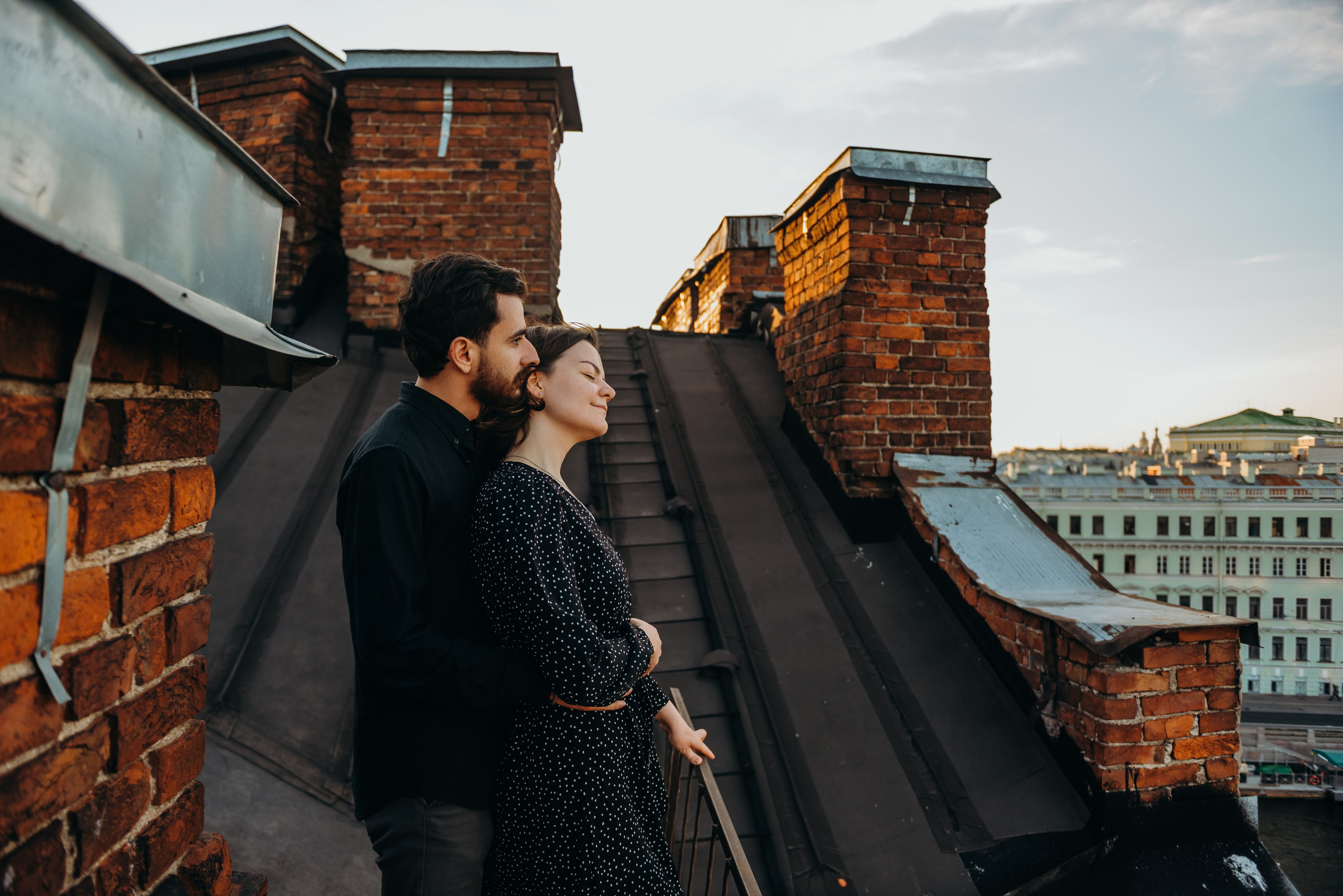 Мы гуляли по крышам питера. Фотограф Алена Нормальная в Санкт-Петербурге