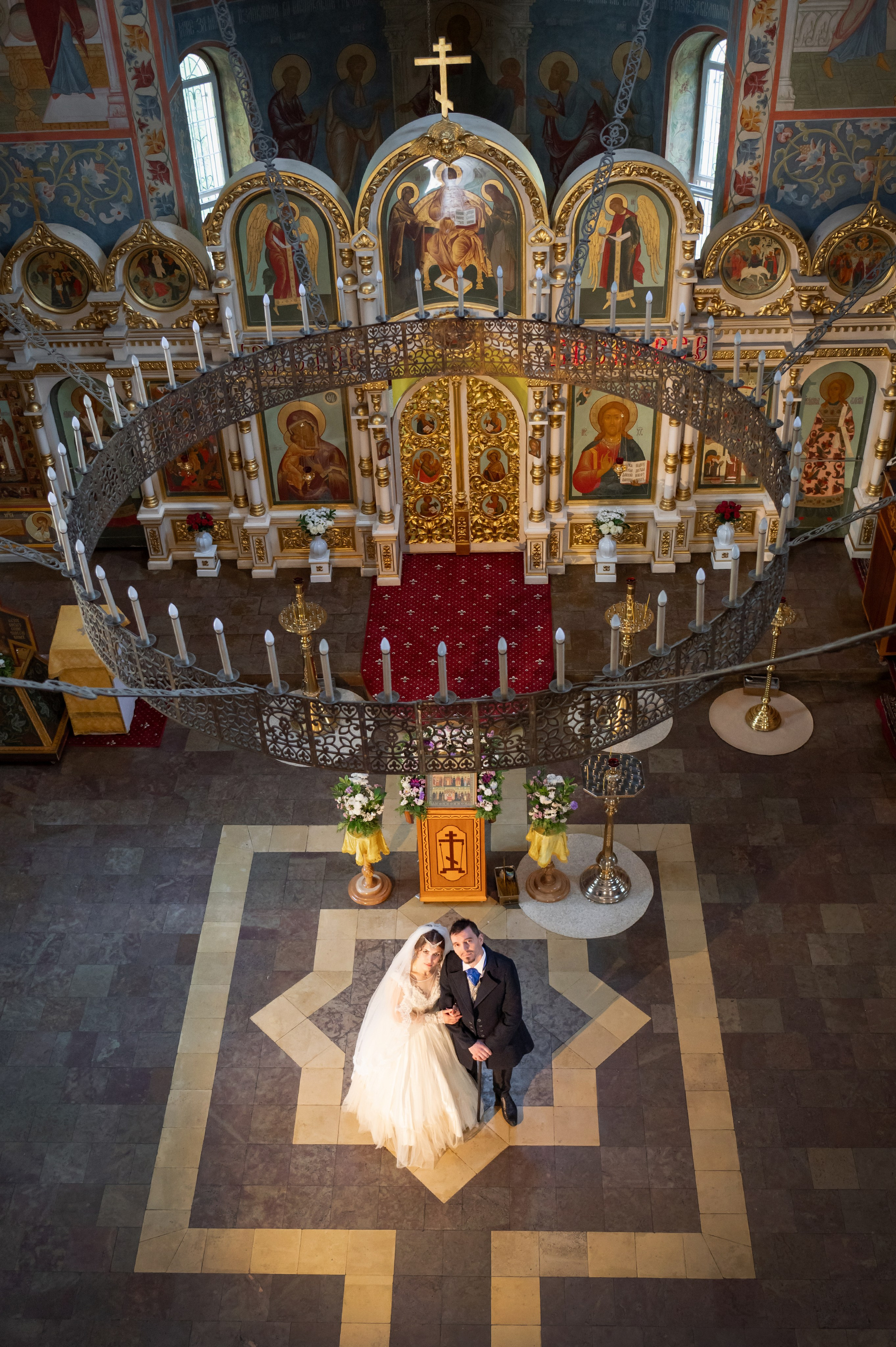 Таинство Венчания. Церковь Святых мучеников, бессребреников и чудотворцев Космы и Дамиана в г. Жуковский. Детский и семейный фотограф г. Москва Оксана Катаджи