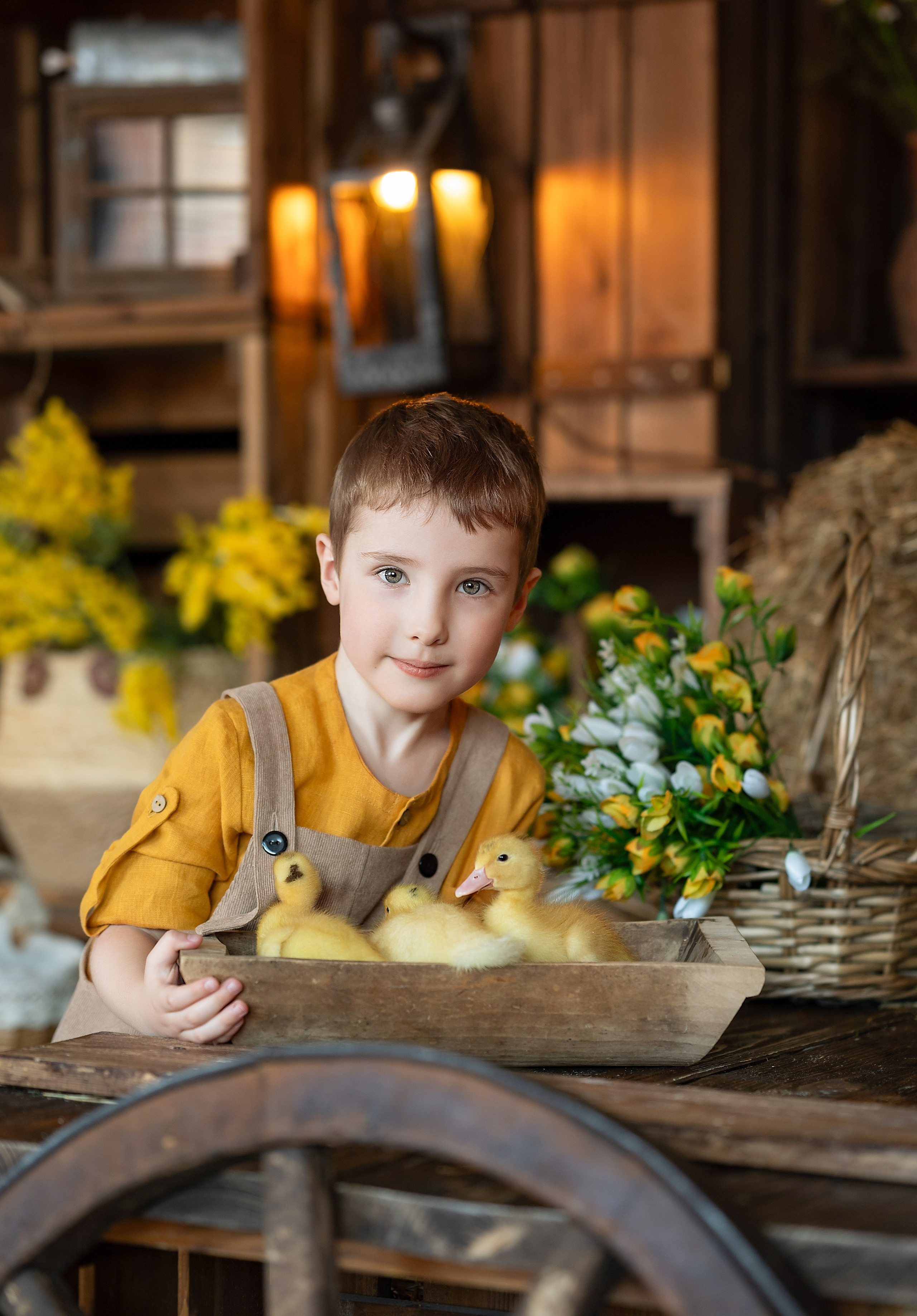Фотосессия с утятами в Студии Леонардо. Детский и семейный фотограф г. Москва Оксана Катаджи