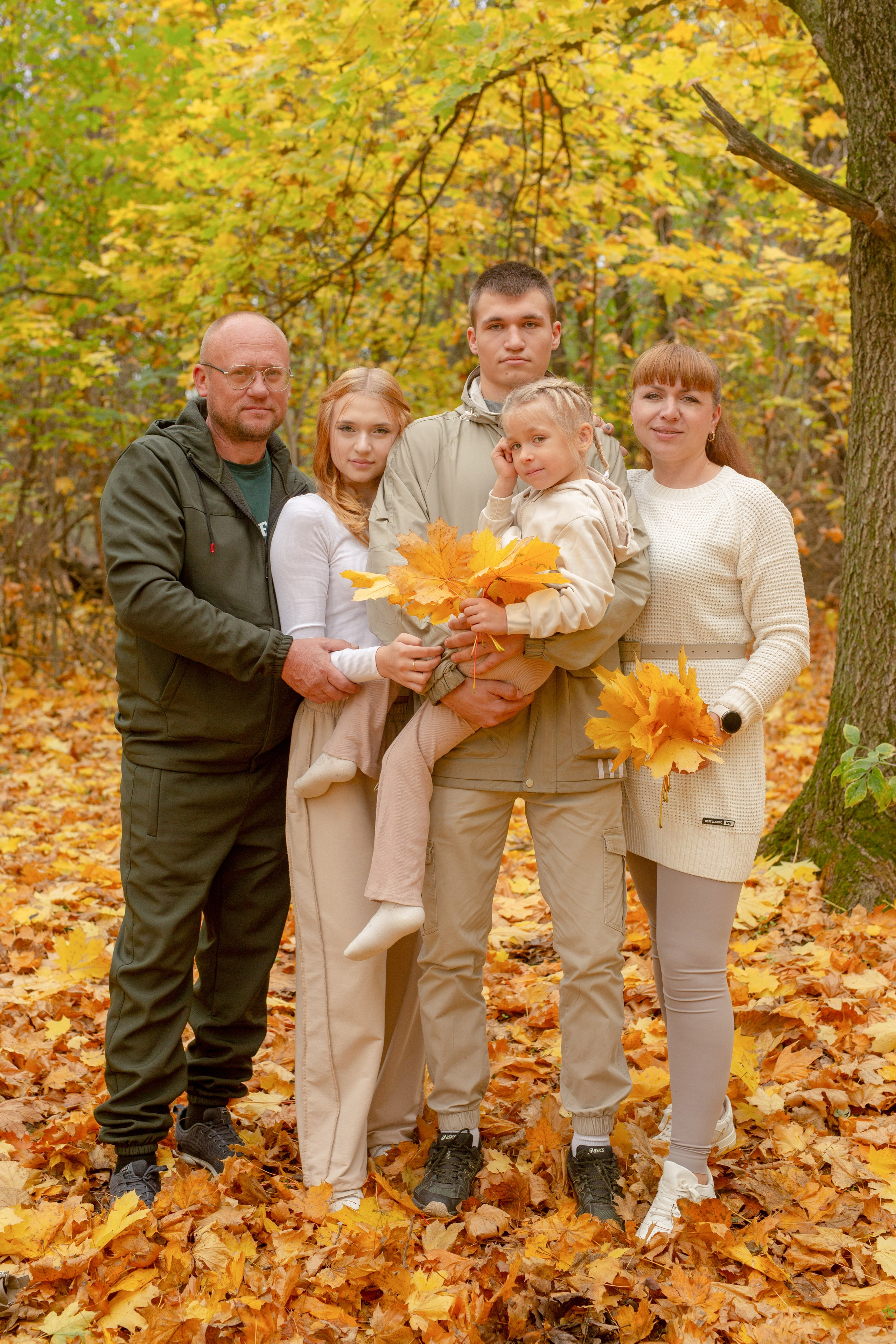 Леша, Лена, Даня, Даша, Лера в роще. Детский и семейный фотограф и видеограф, Краснодар