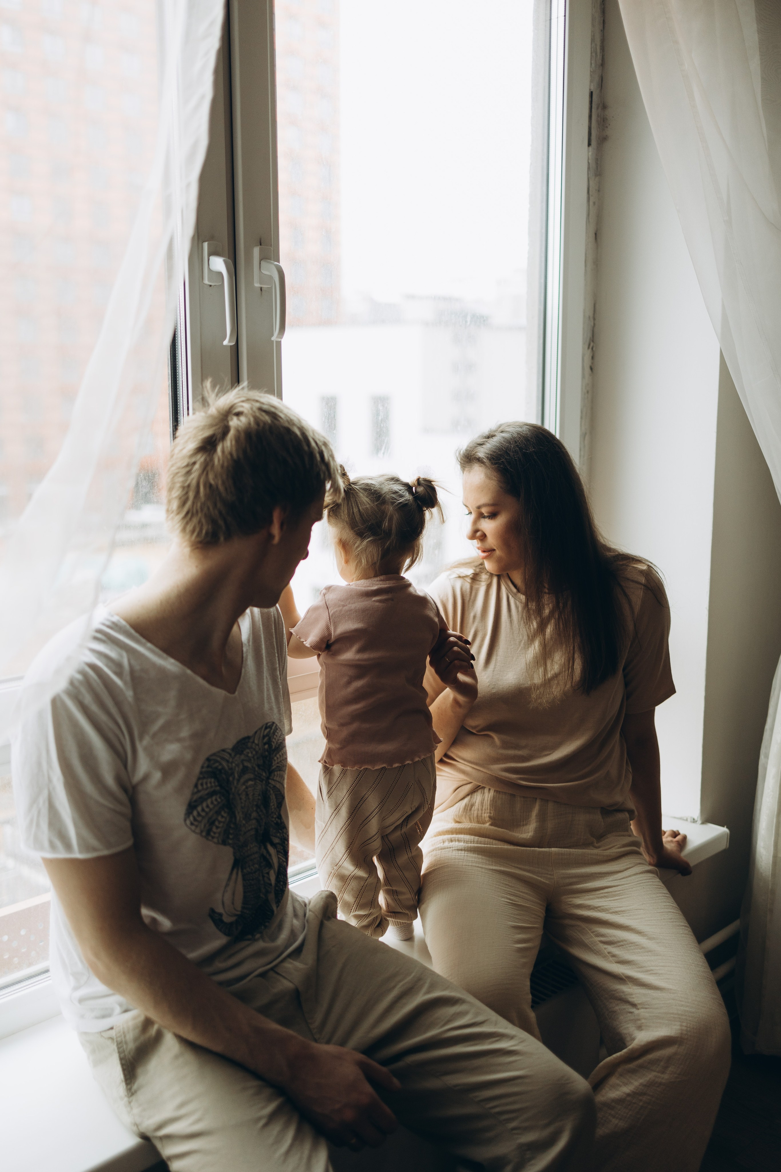 Настя, Андрей и Лиза. Семейный фотограф в Москве Виктория Ястребинская