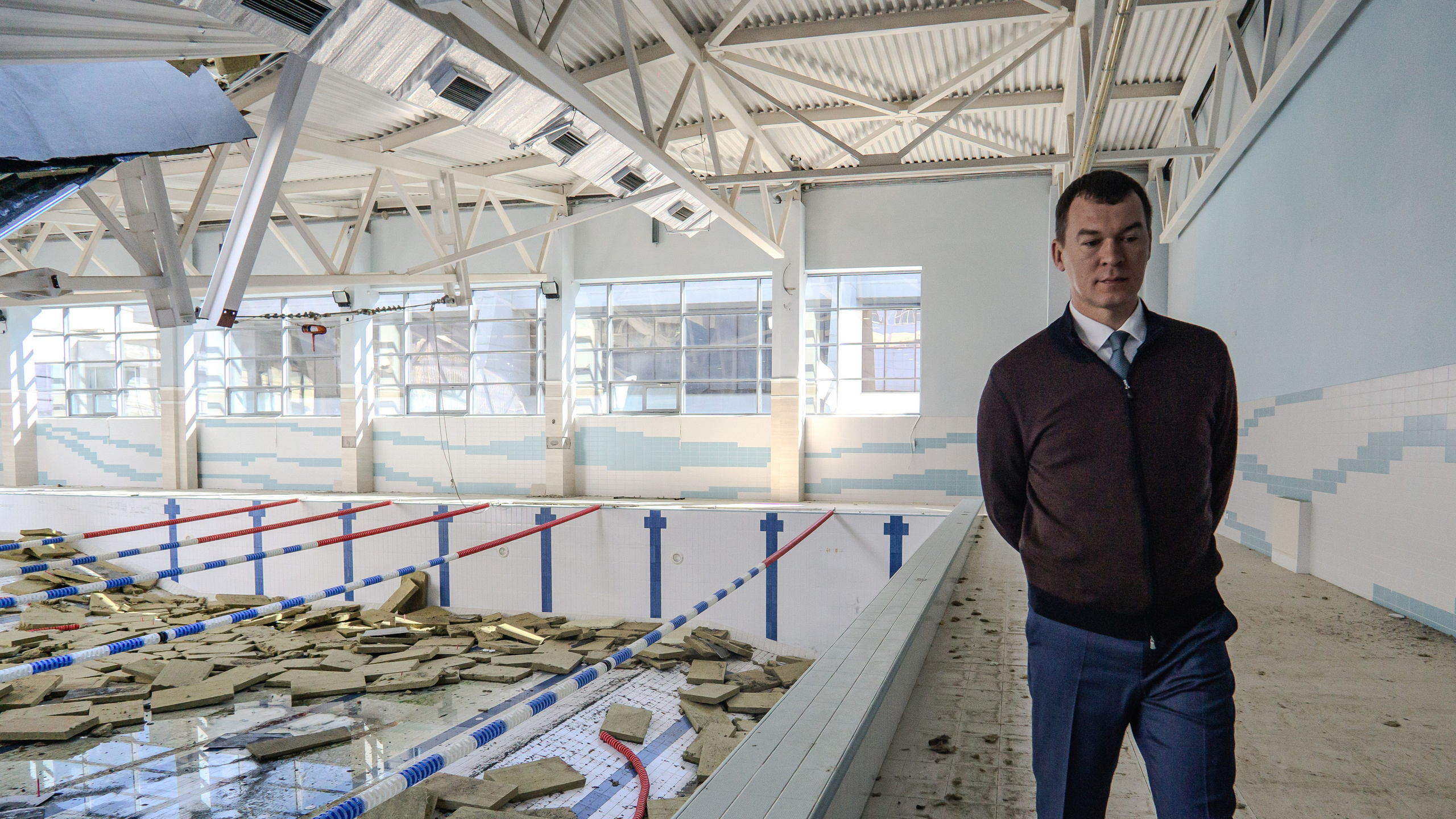 ОСМОТР МИНИСТРОМ СПОРТА РФ УЧЕБНО-ТРЕНИРОВОЧНОГО ЦЕНТРА НОВОГОРСК, МОСКВА. Репортажный и интерьерный фотограф, фотохудожник