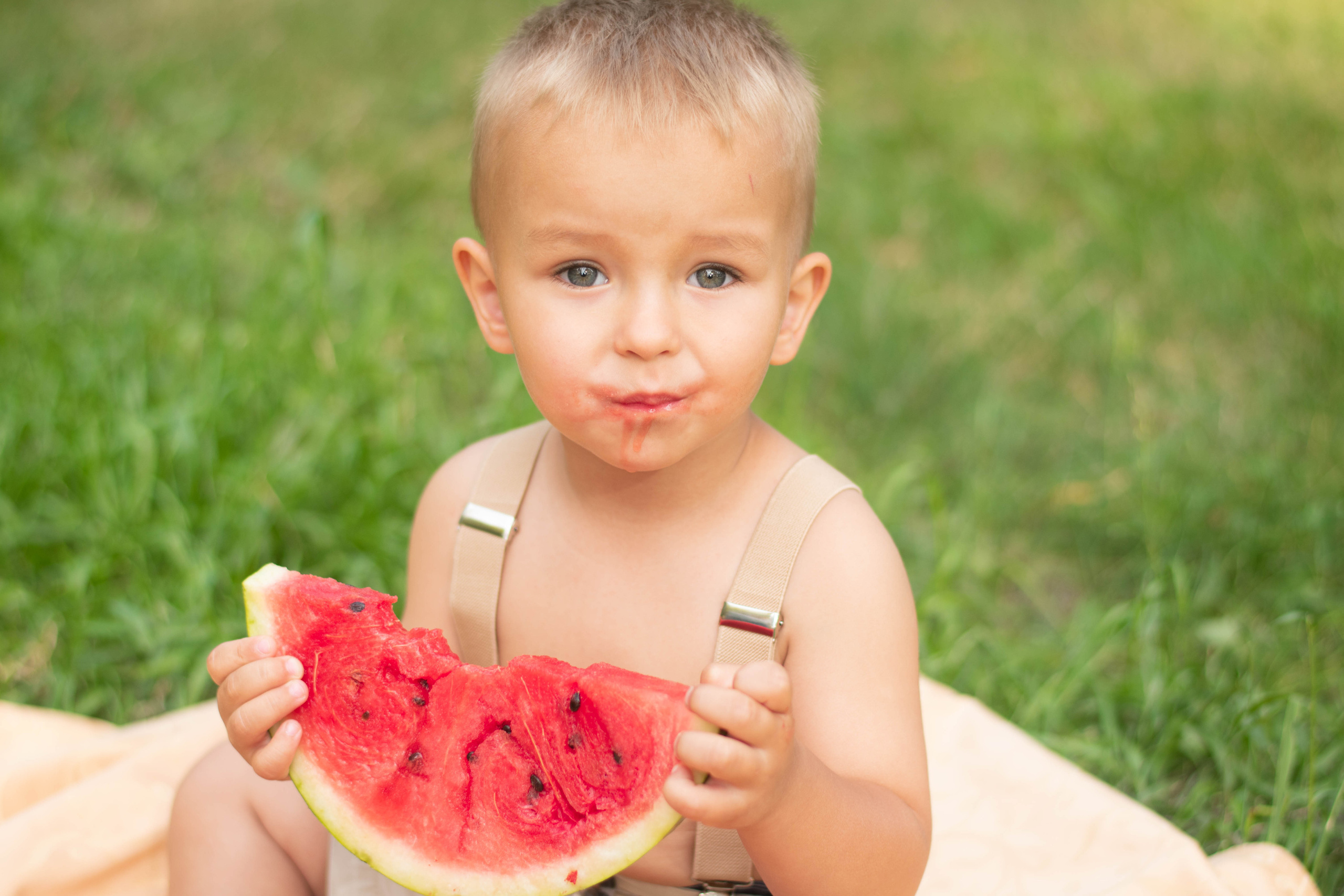 Тимоха и арбуз. Семейный и детский фотограф в Белгороде Сёмкина Екатерина