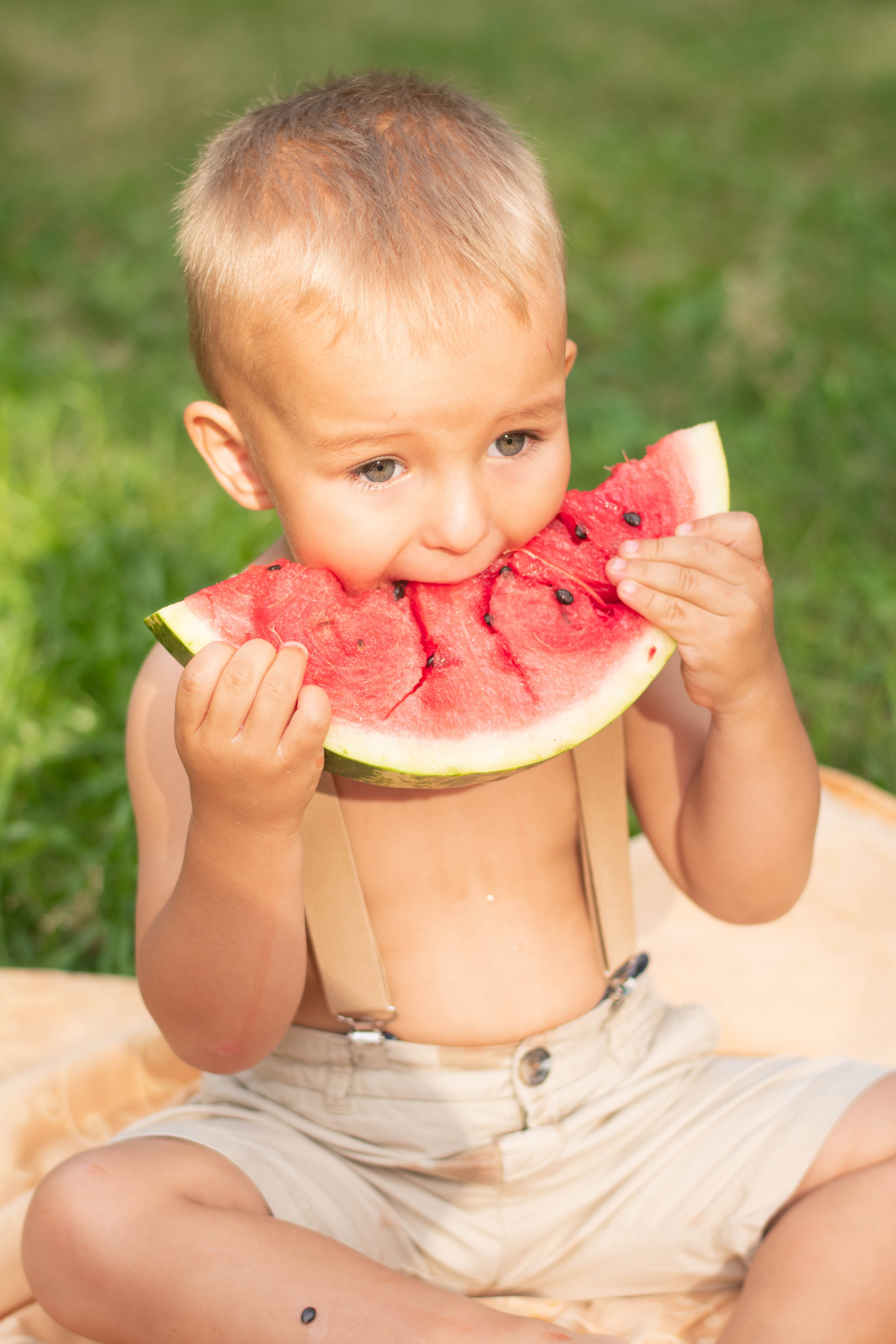Тимоха и арбуз. Семейный и детский фотограф в Белгороде Сёмкина Екатерина