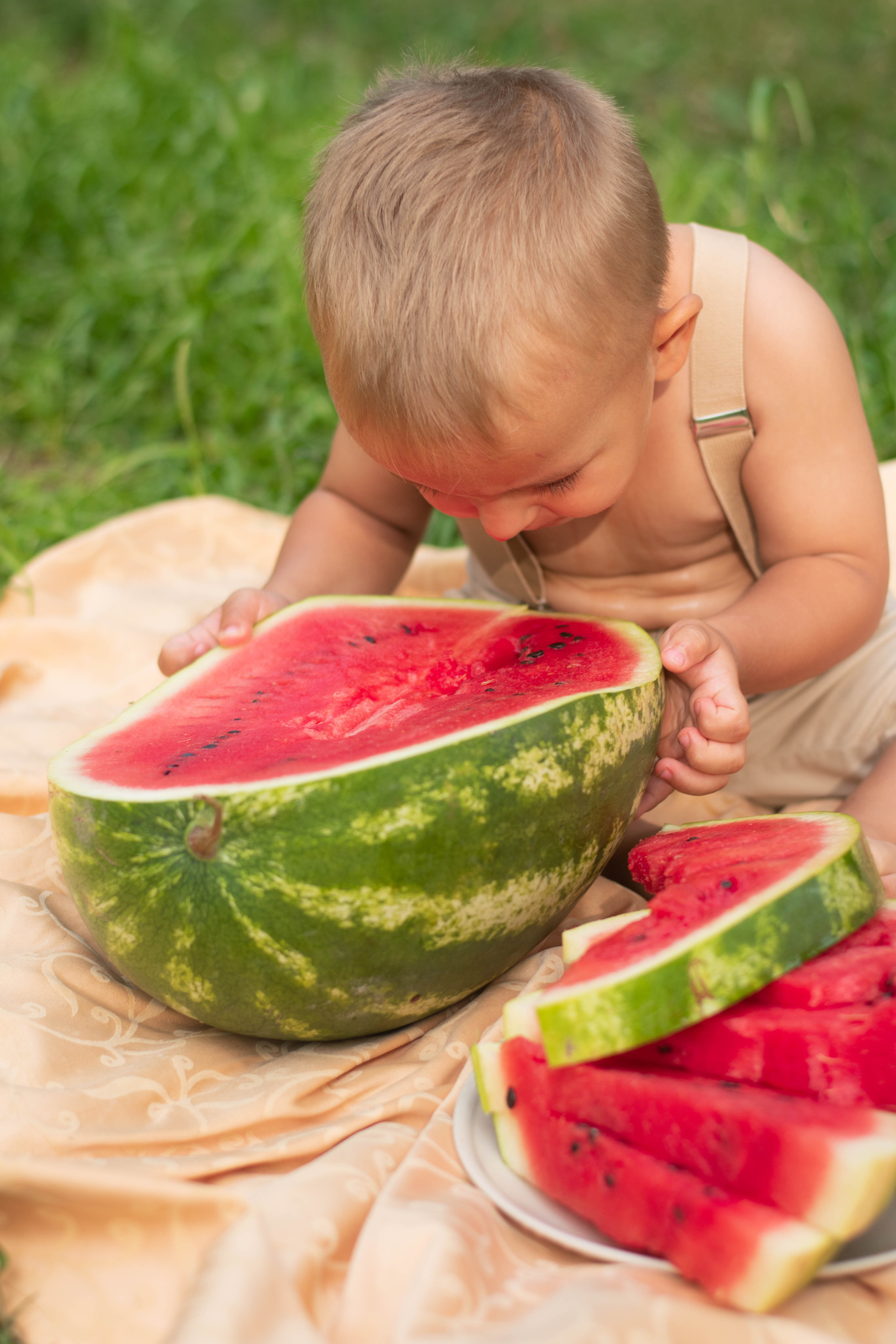 Тимоха и арбуз. Семейный и детский фотограф в Белгороде Сёмкина Екатерина