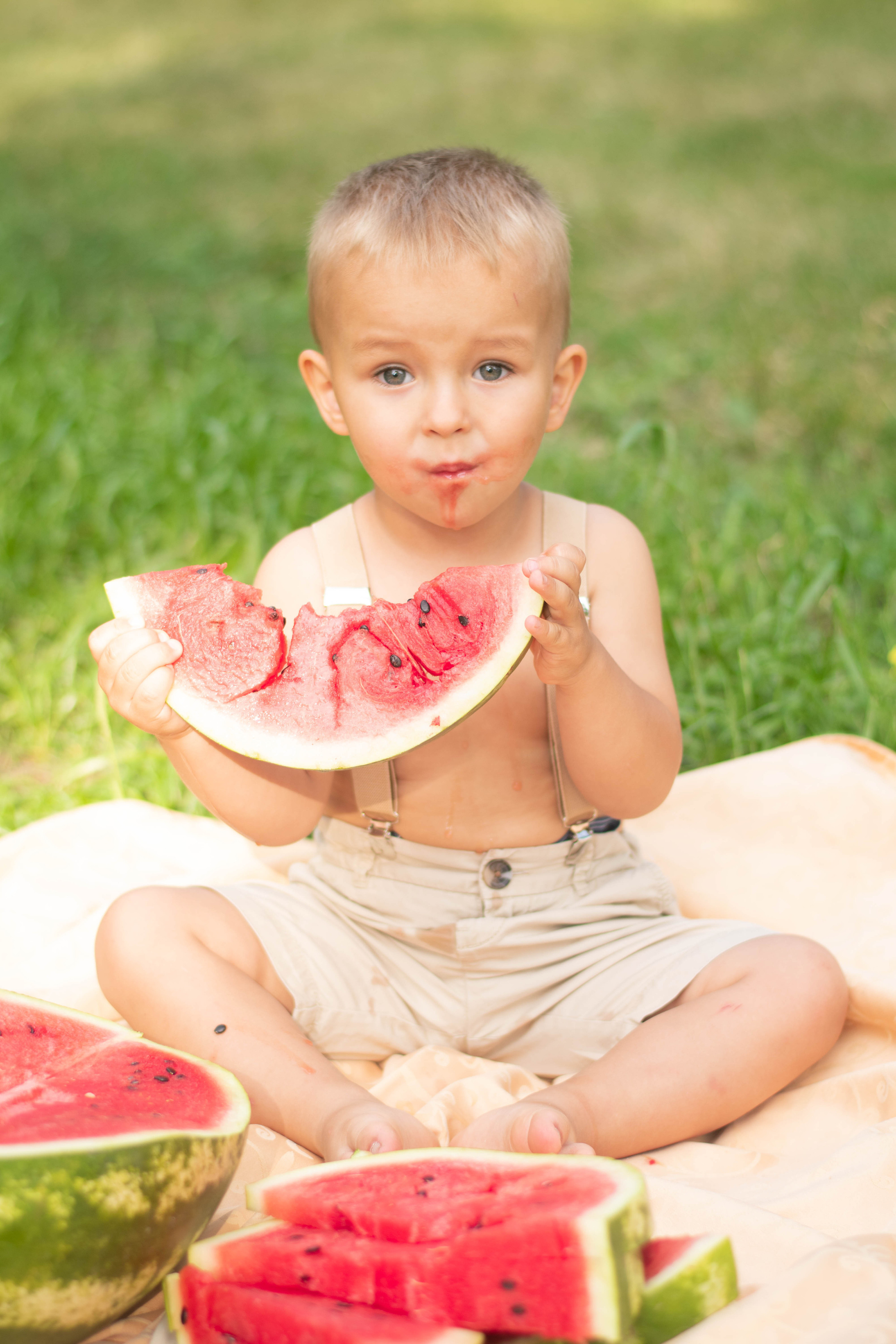 Тимоха и арбуз. Семейный и детский фотограф в Белгороде Сёмкина Екатерина