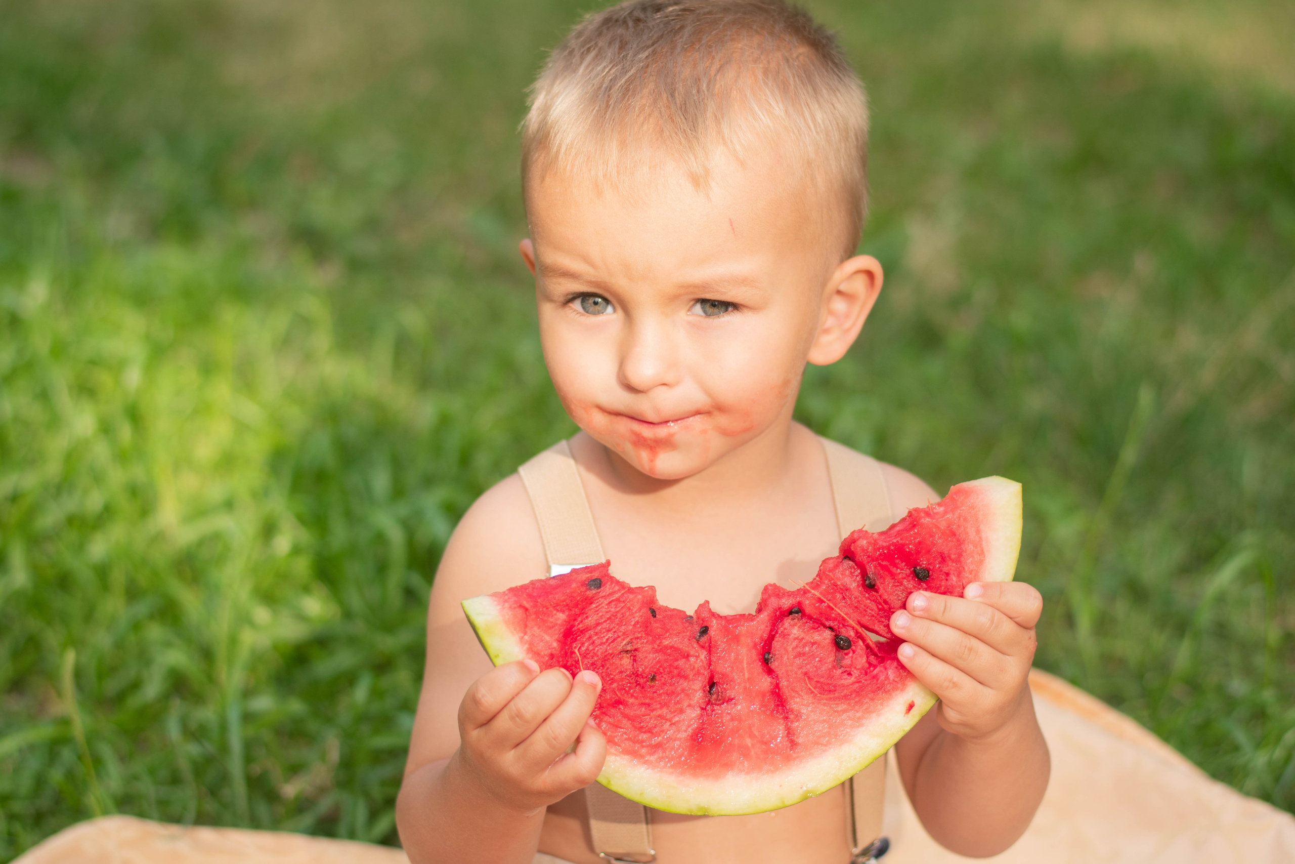 Тимоха и арбуз. Семейный и детский фотограф в Белгороде Сёмкина Екатерина