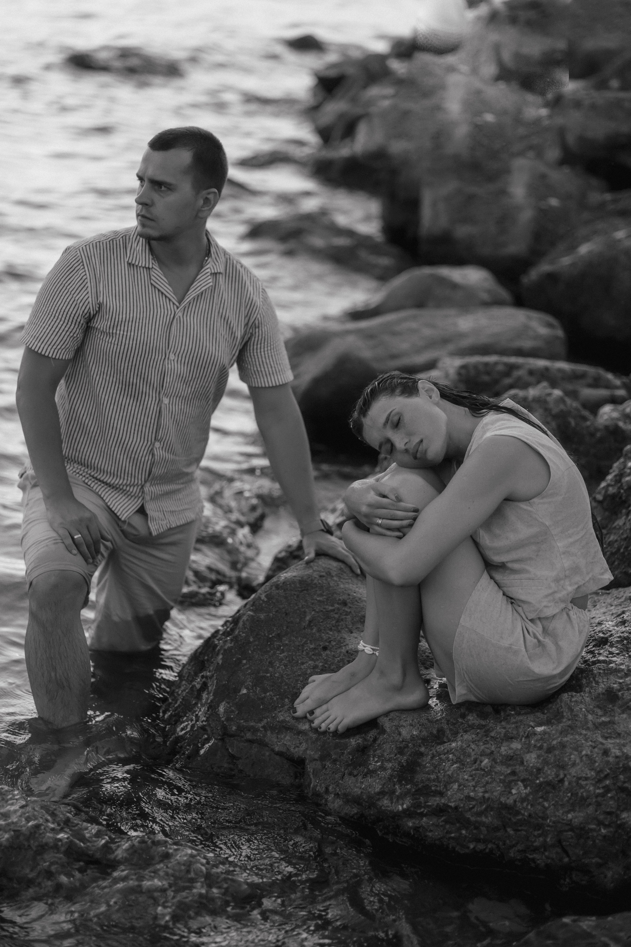 Закат на пляже Метрополь. Семейный и портретный фотограф в Геленджике Любовь Бодрова