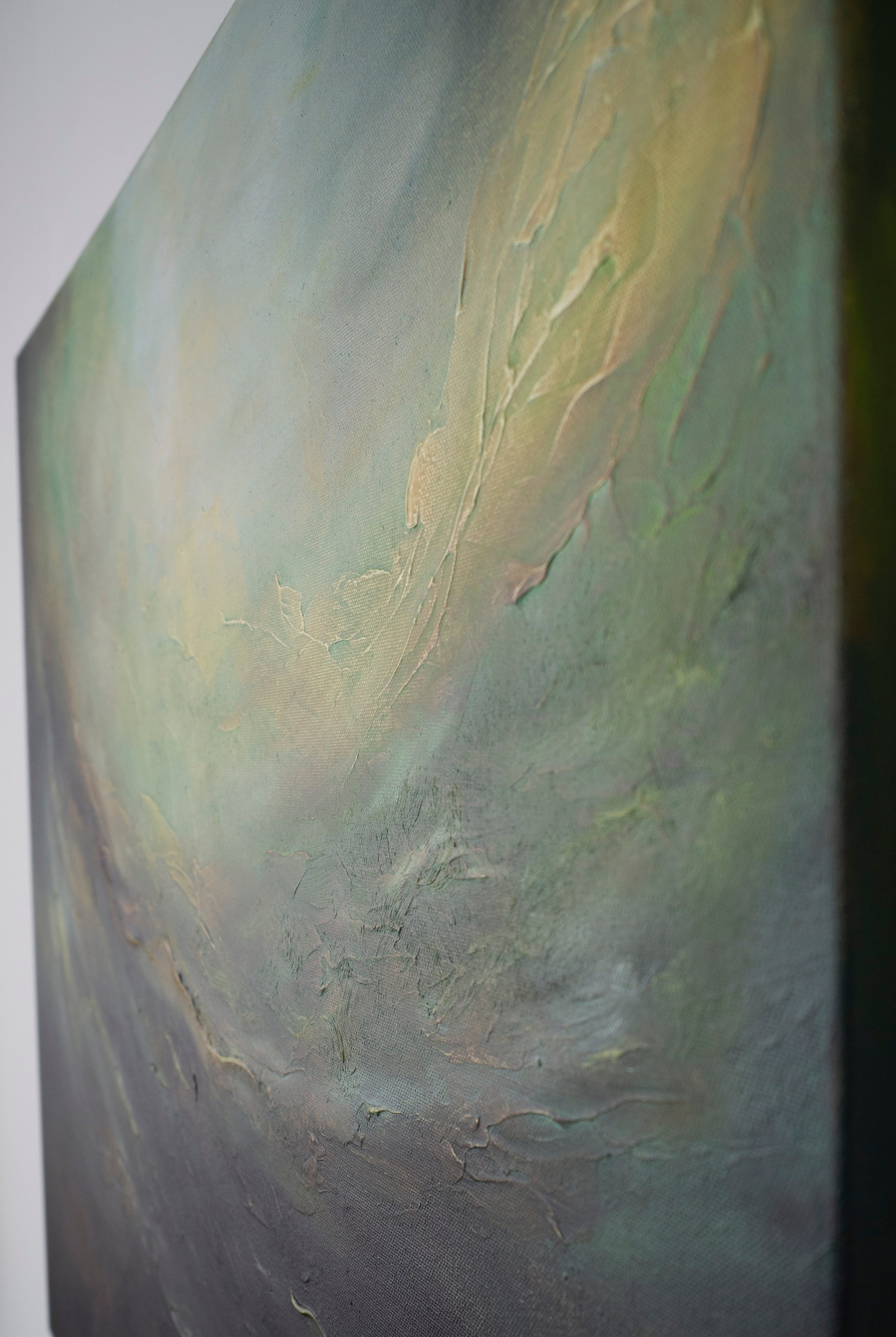 Abstract painting capturing a tranquil and otherworldly scene. Pavel Korshun — Contemporary painter. Original abstract painting