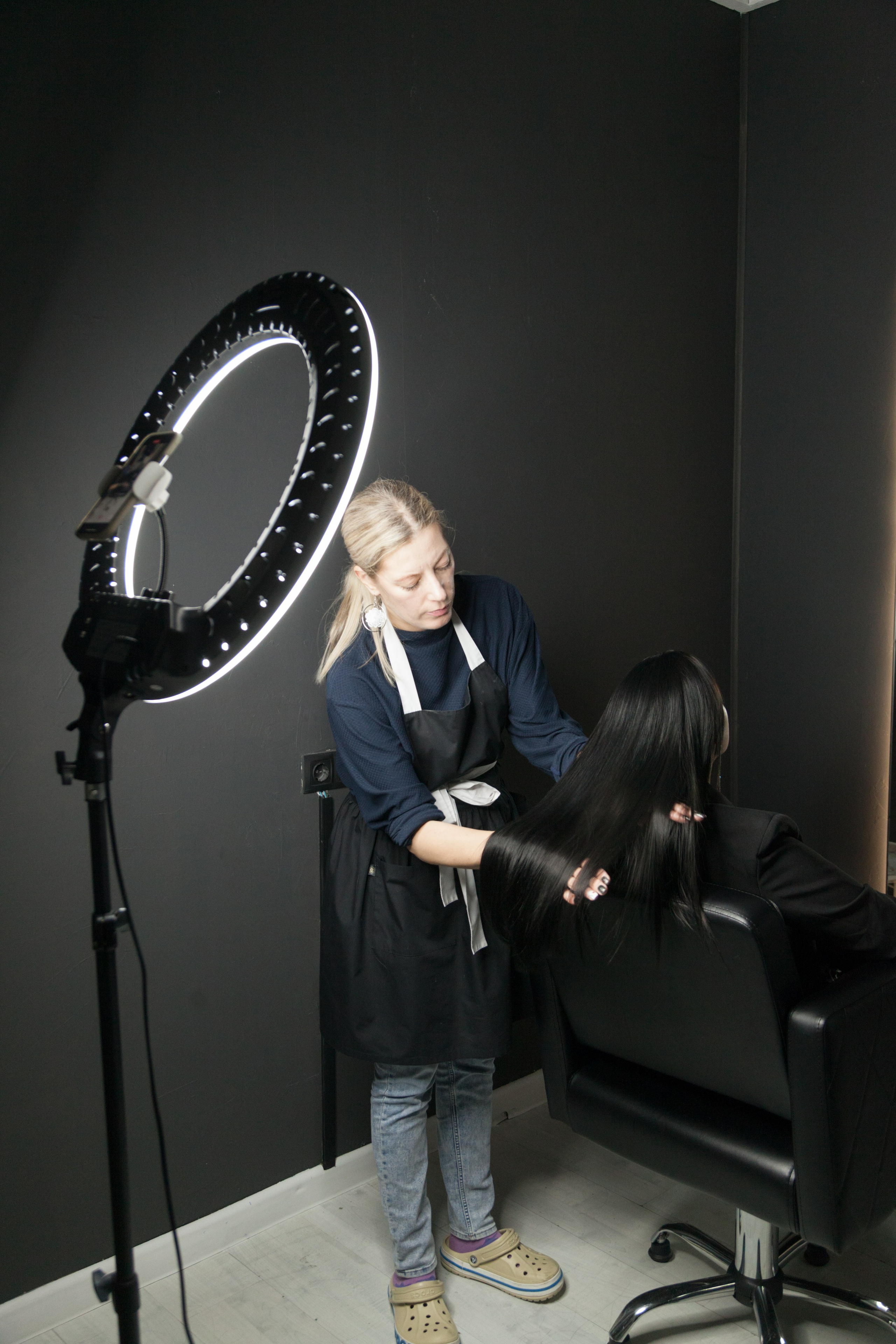 Фотосъемка контента для мастера кератинового ухода за волосами Барнаул