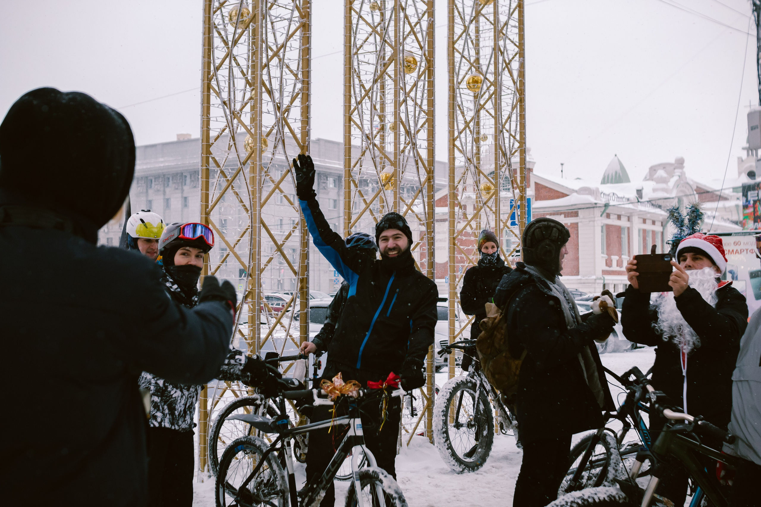 Зимний велозаезд «Привет, велосипед!». Фотограф в Новосибирске Екатерина Васильева