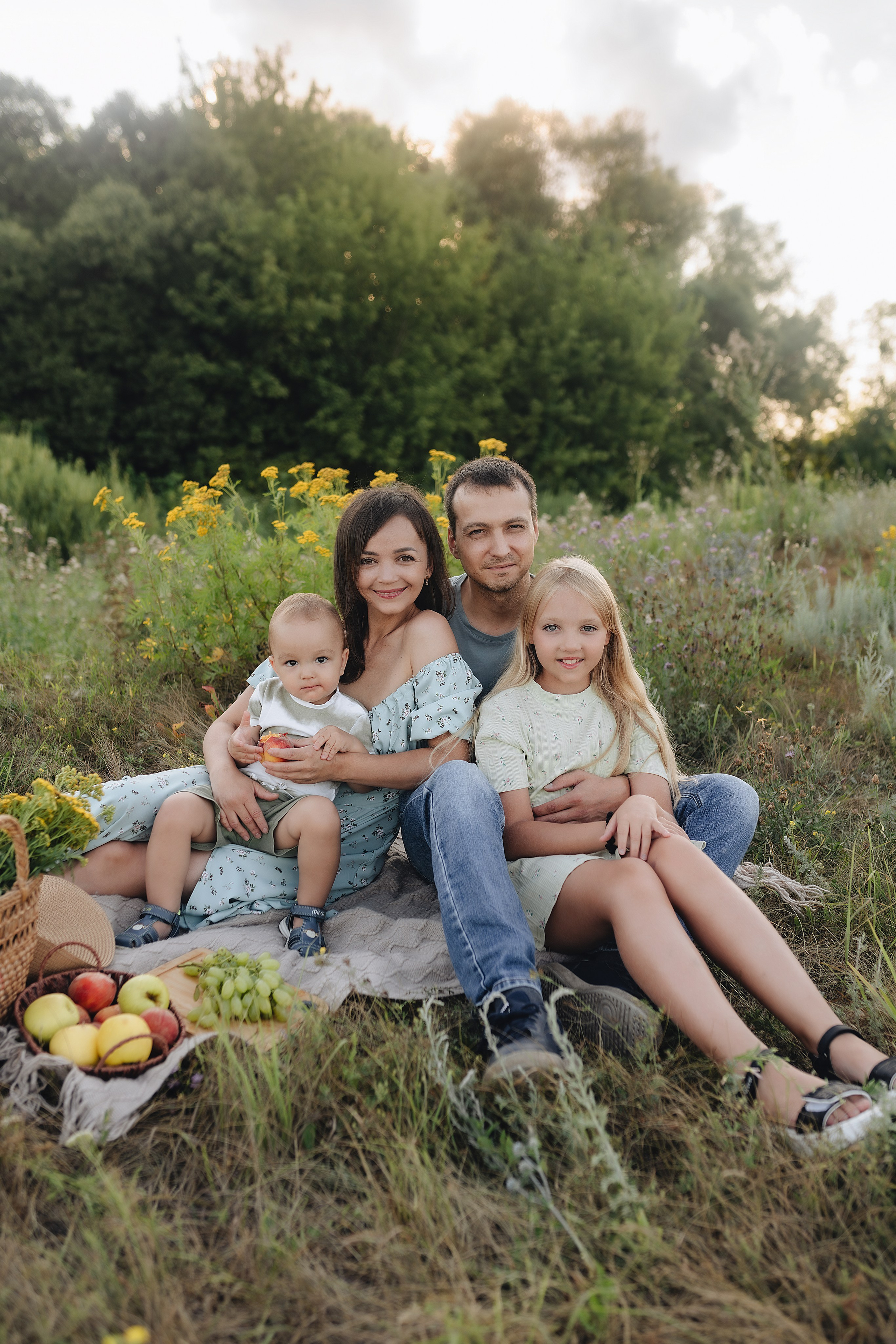 Семейная съемка на закате. Фотограф Карина Шмулёва. Воронеж и область