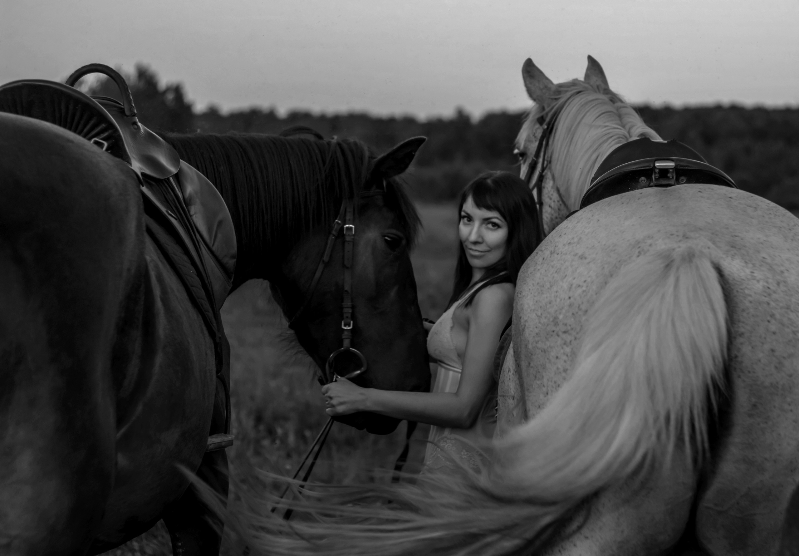 Юля и лошади. Фотограф Мария Винницкая