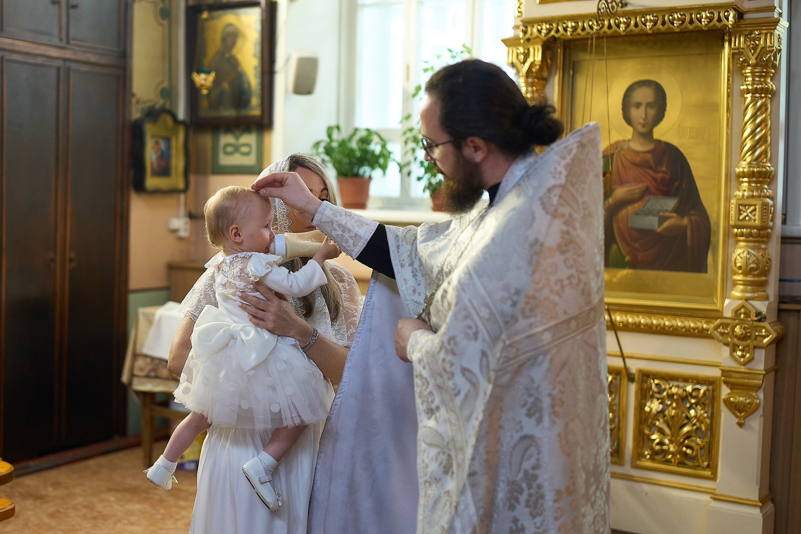 Крещение в церкви Преображения Господня