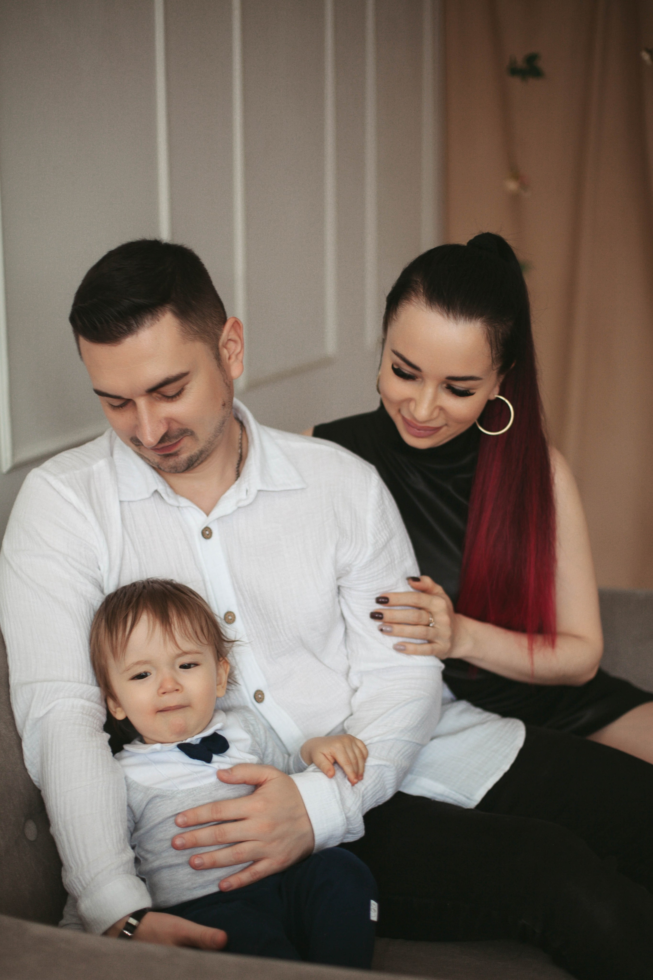 Ваня и родители. Семейный фотограф Гульцовская Екатерина