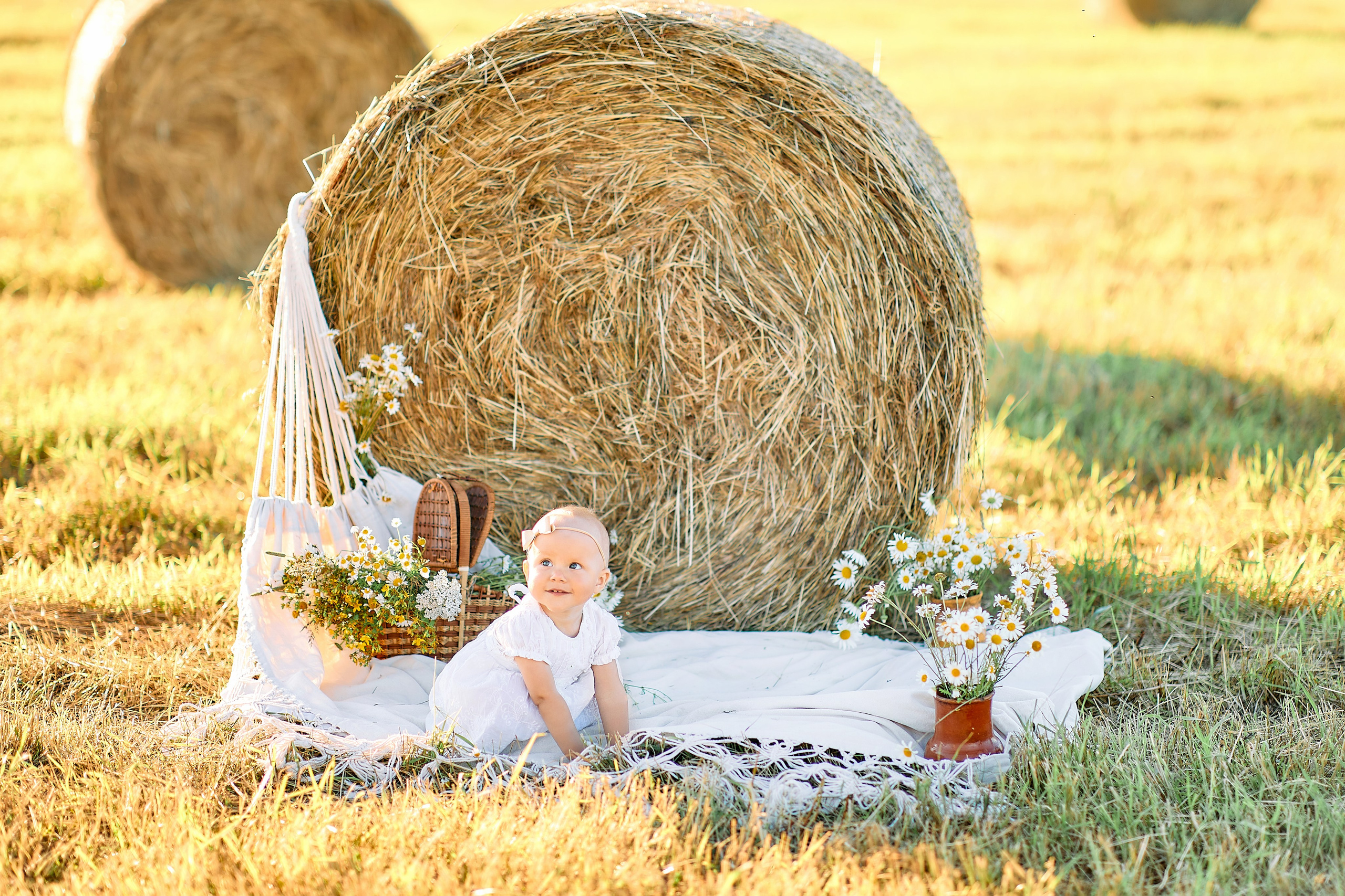 Сонечка в ромашках. Семейный и детский фотограф в Ярославле Юлия Галашина