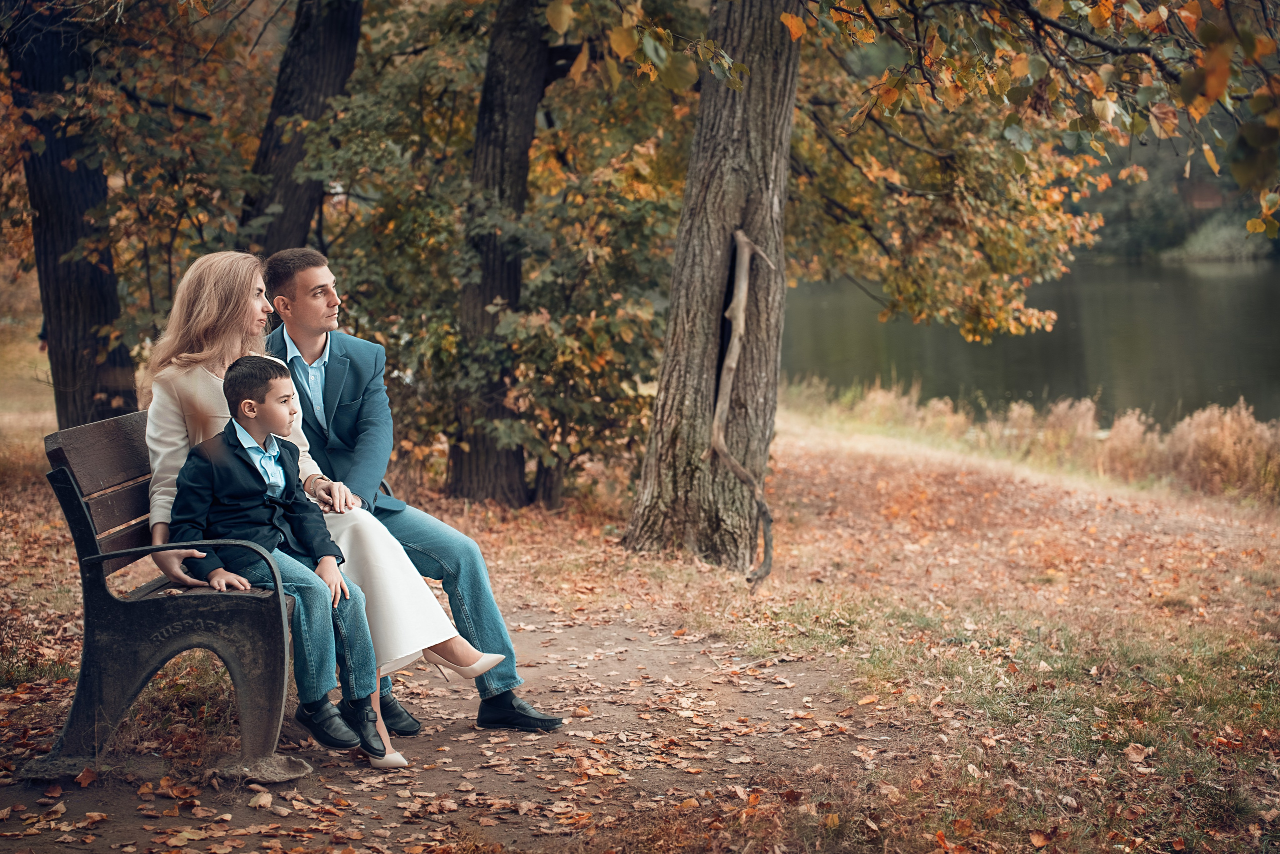 Семейный фотограф в Москве | Фотосессия семьи с детьми Юлия, Дмитрий и Костя