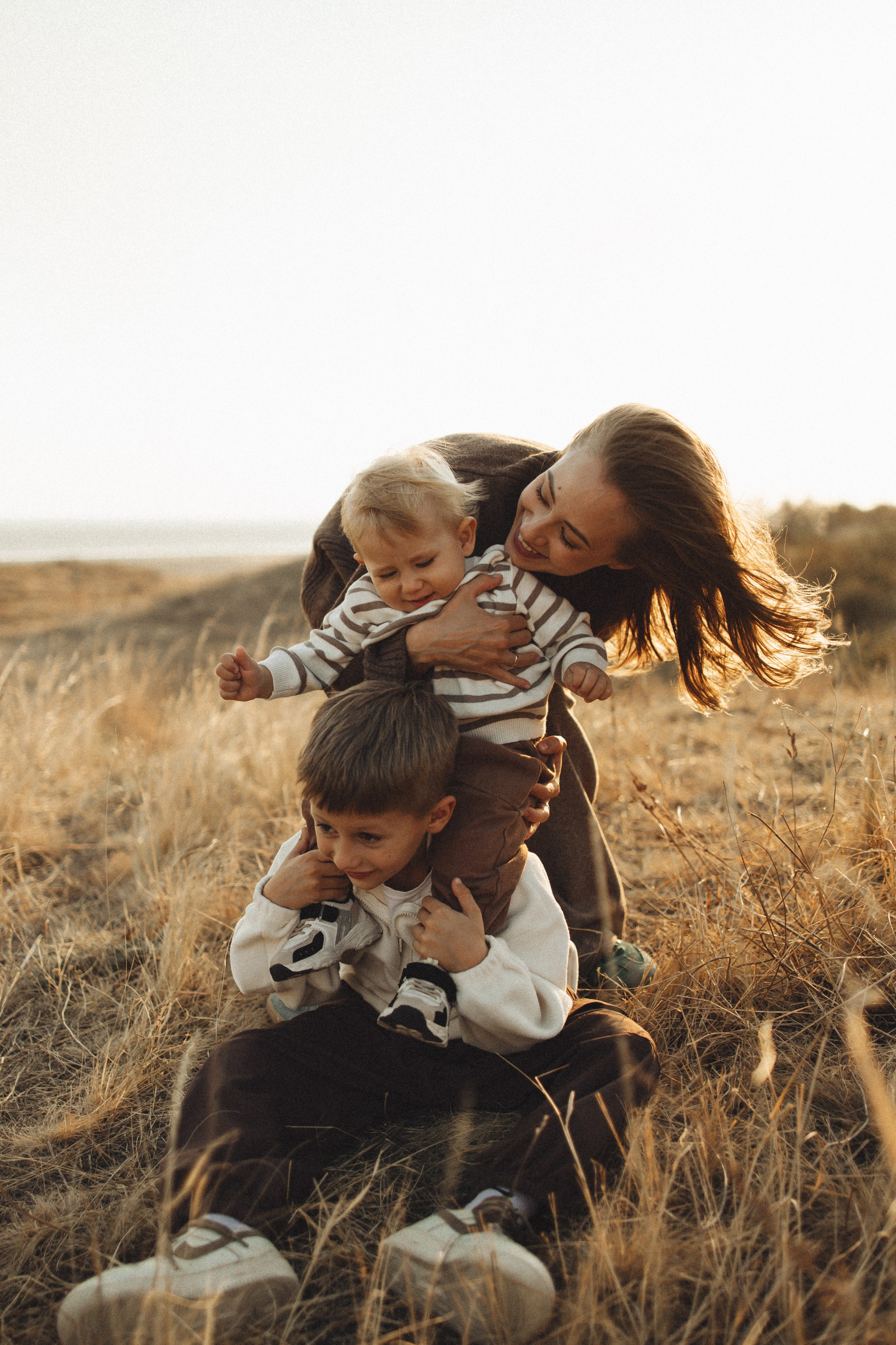 Семейная история, закат в Мержаново. Семейный и детский фотограф, таганрог, ростов-на-дону