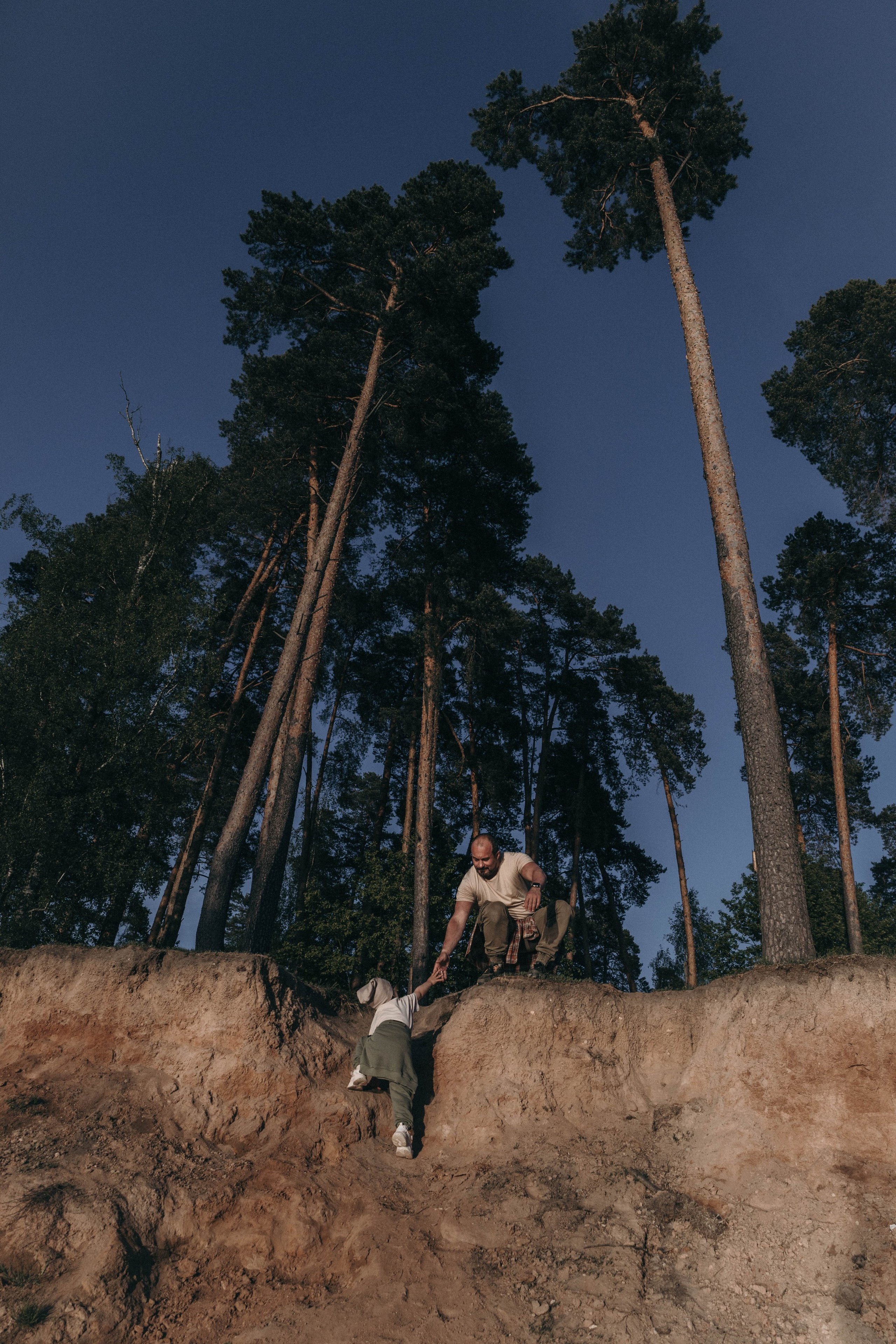 Закатная фотосессия папы и дочки. Семейный фотограф в Москве, Щелково, Фрязино _ Виктория Степанова