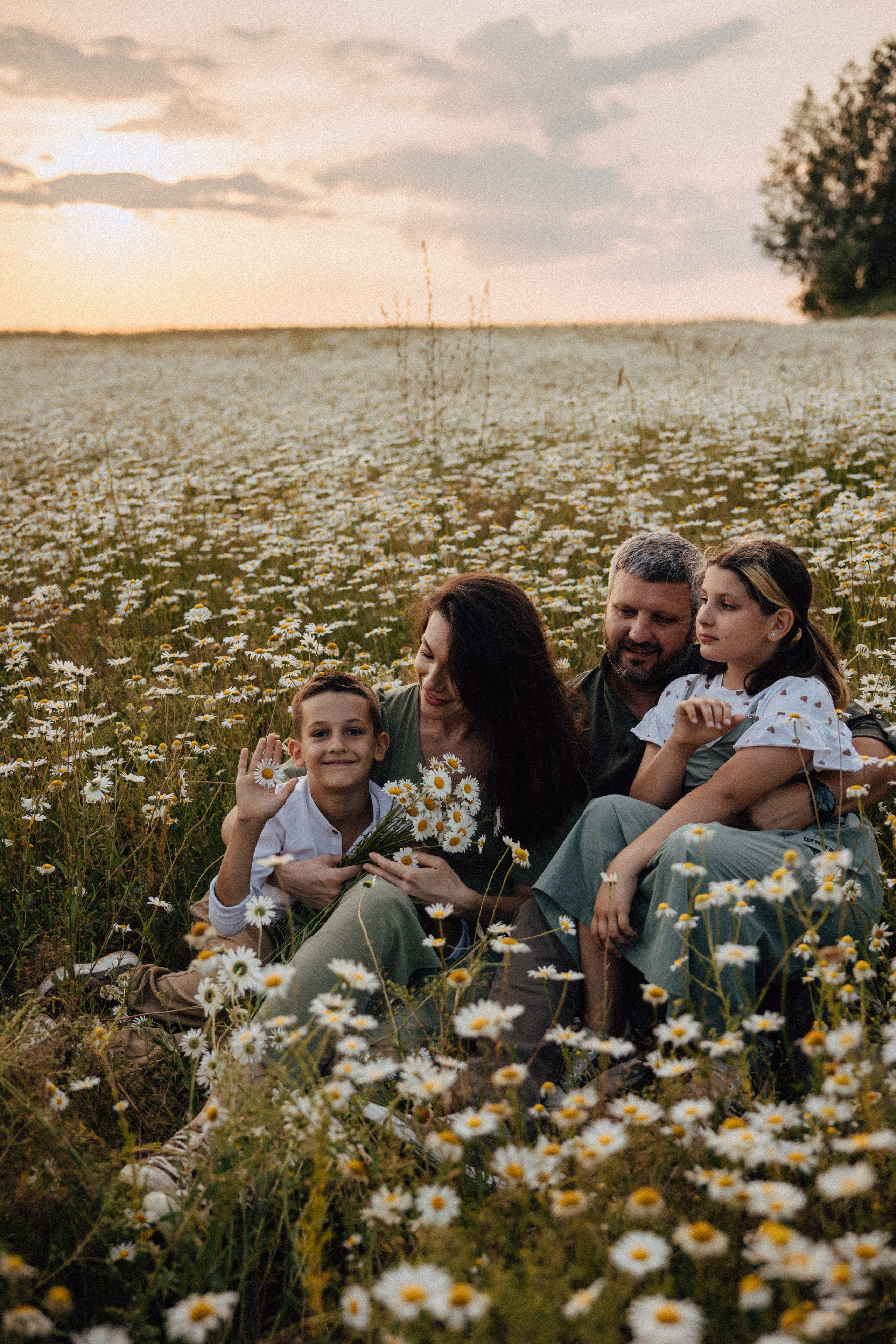 Ромашковое поле. Семейный и свадебный фотограф в Москве Вероника Жибинова