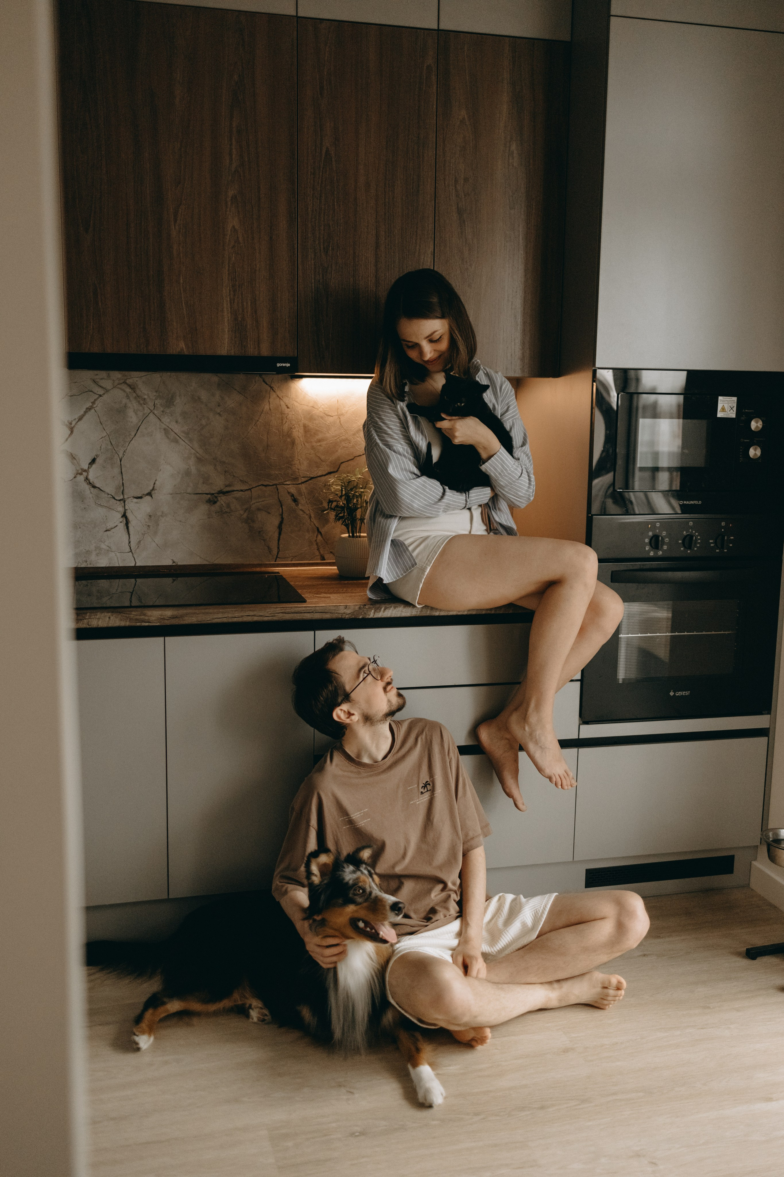 Настя, Никита и их Гром и Мяу. Фотограф — Анималист | Санкт-Петербург