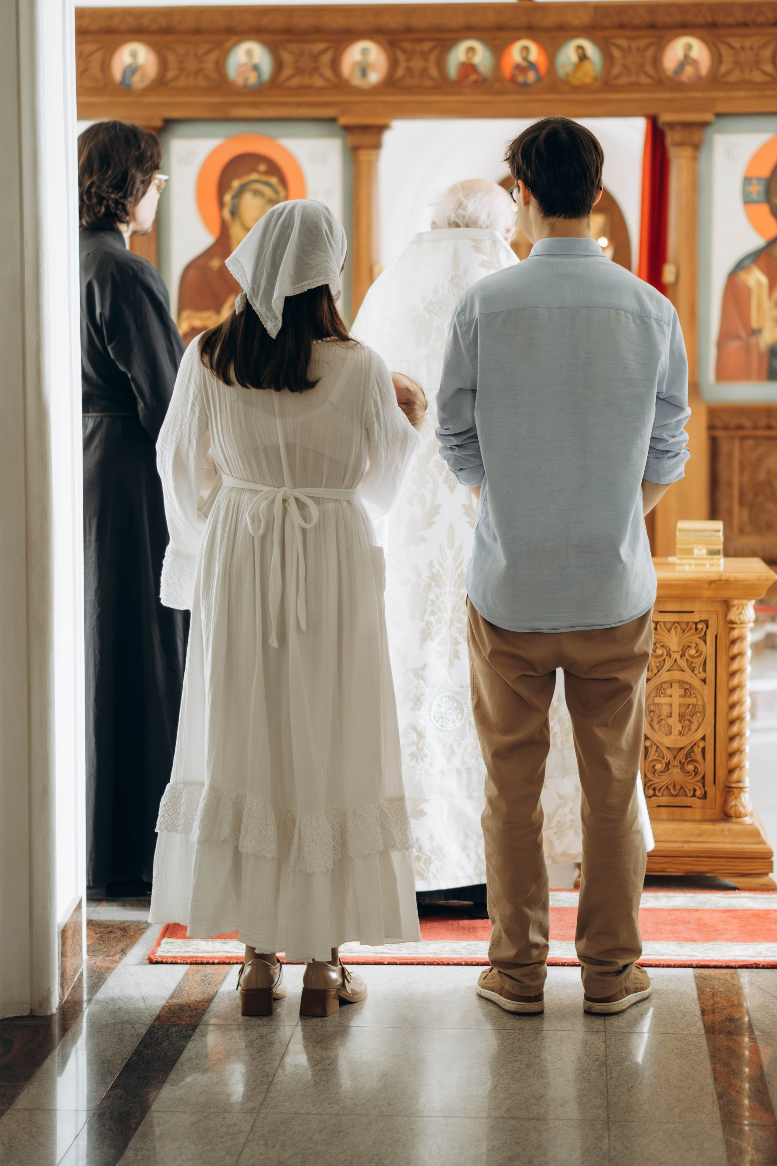 Крещение Миропии Лихов переулок ПСТГУ. Фотограф Москва Валерия Веденина