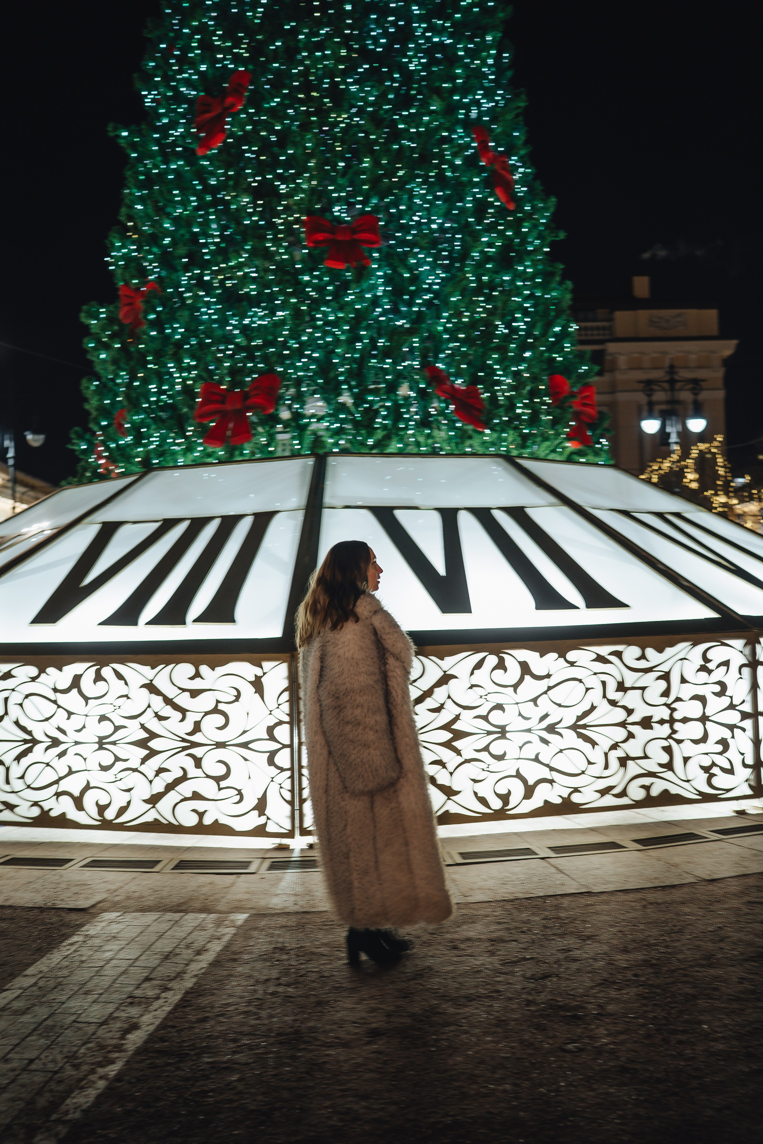 ПРОГУЛКА НА МАНЕЖНОЙ ПЛОЩАДИ ДЛЯ ДЕВУШКИ ПЕРЕД НОВЫМ ГОДОМ (НОВОГОДНЯЯ ФОТОСЕССИИЯ НА МАНЕЖНОЙ ПЛОЩАДИ). Профессиональный фотограф, Санкт-Петербург — Виктория Богомолова
