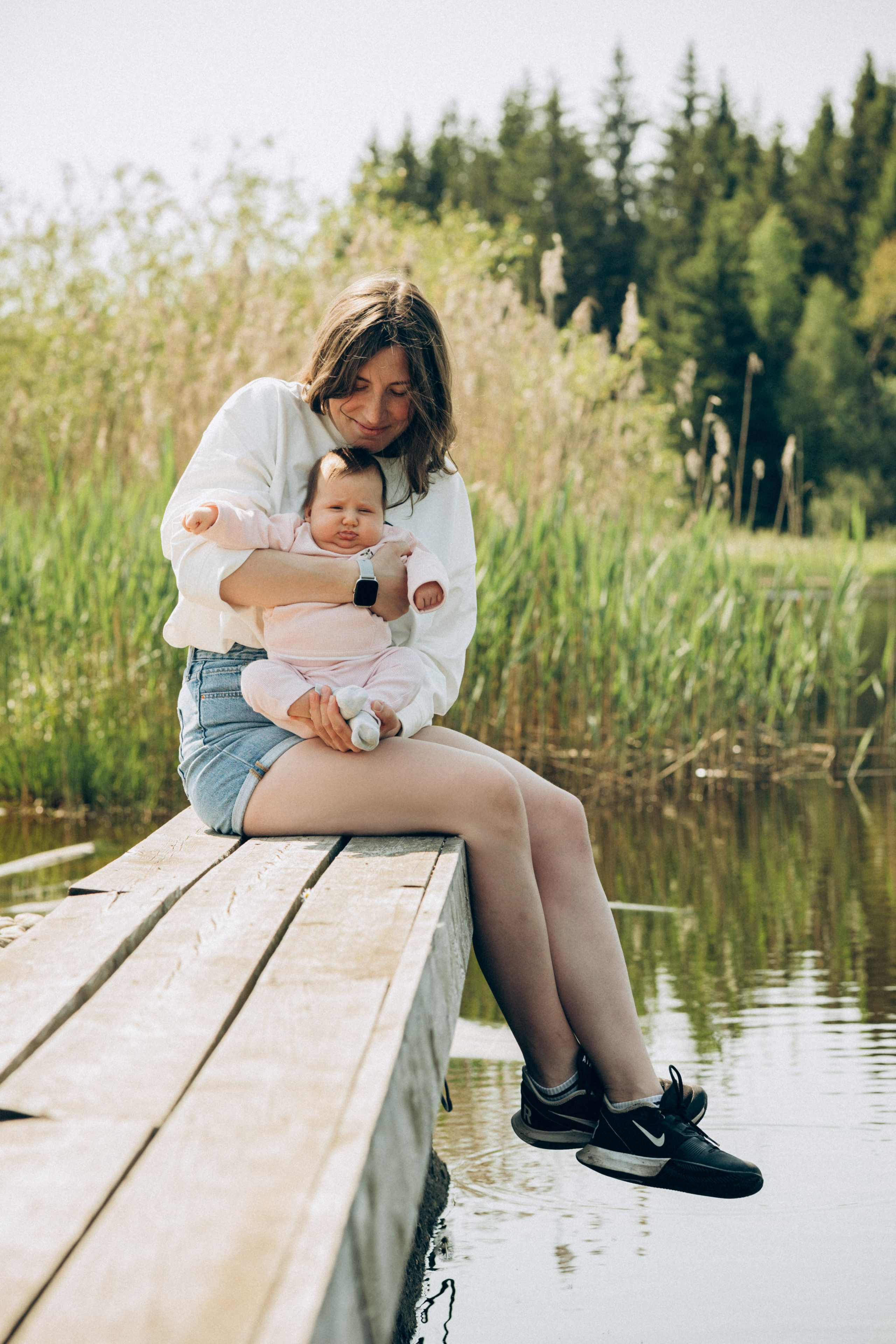 Женя, Аня и Машуня в Лугах