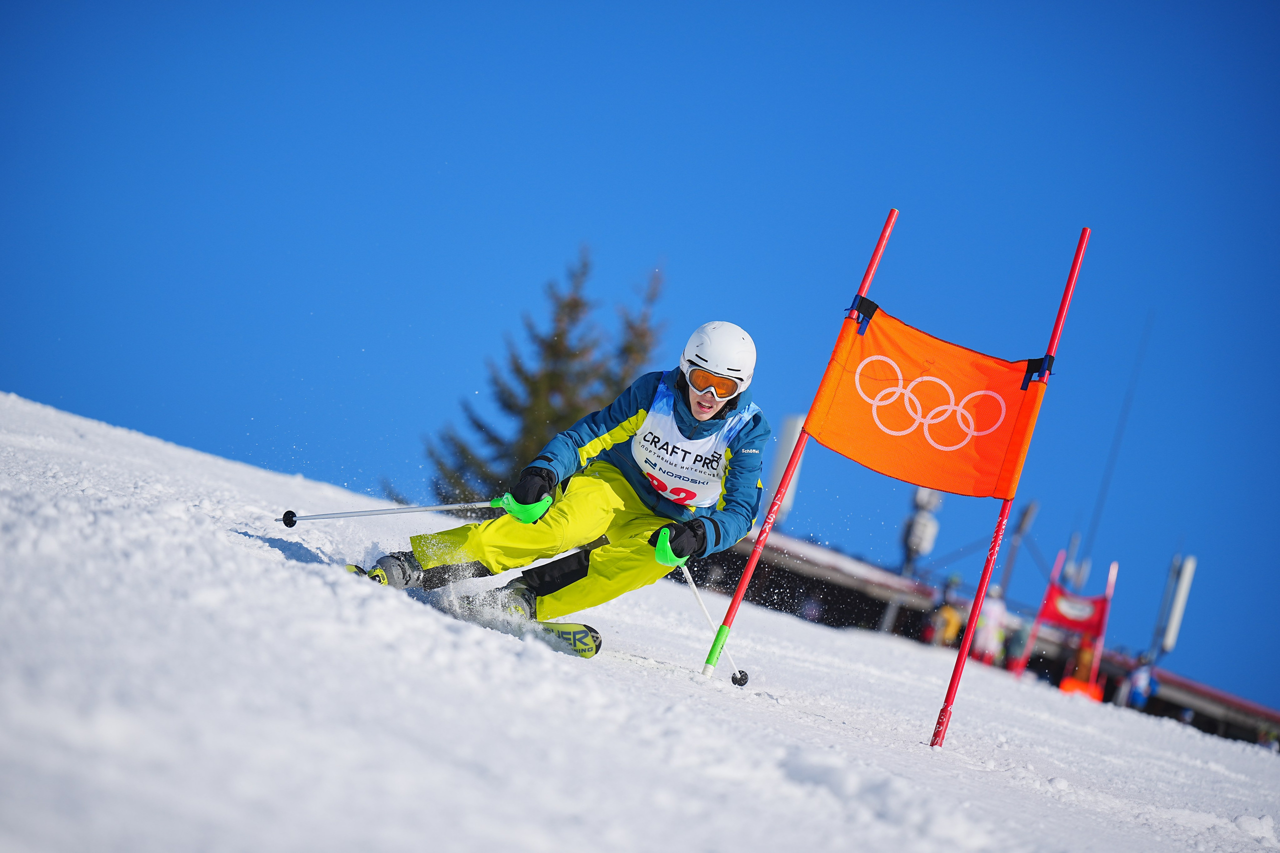 Шуколово. Открытое Первенство МФТИ по горным лыжам. GS, Telemark, 2024. Фотограф Студитский Евгений