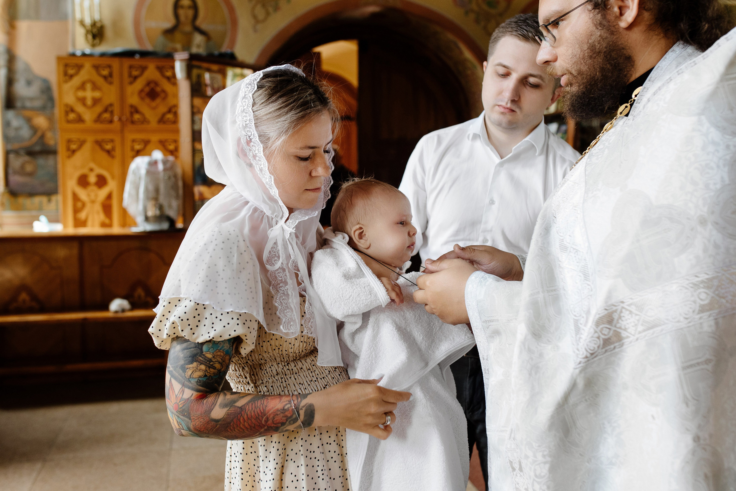 Крещение Луки. Свадебный и семейный фотограф Екатерина Иванова