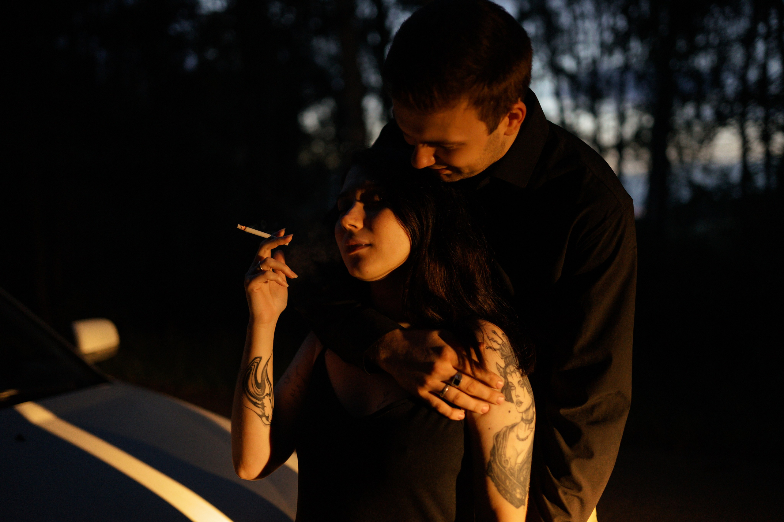 Поздний закат