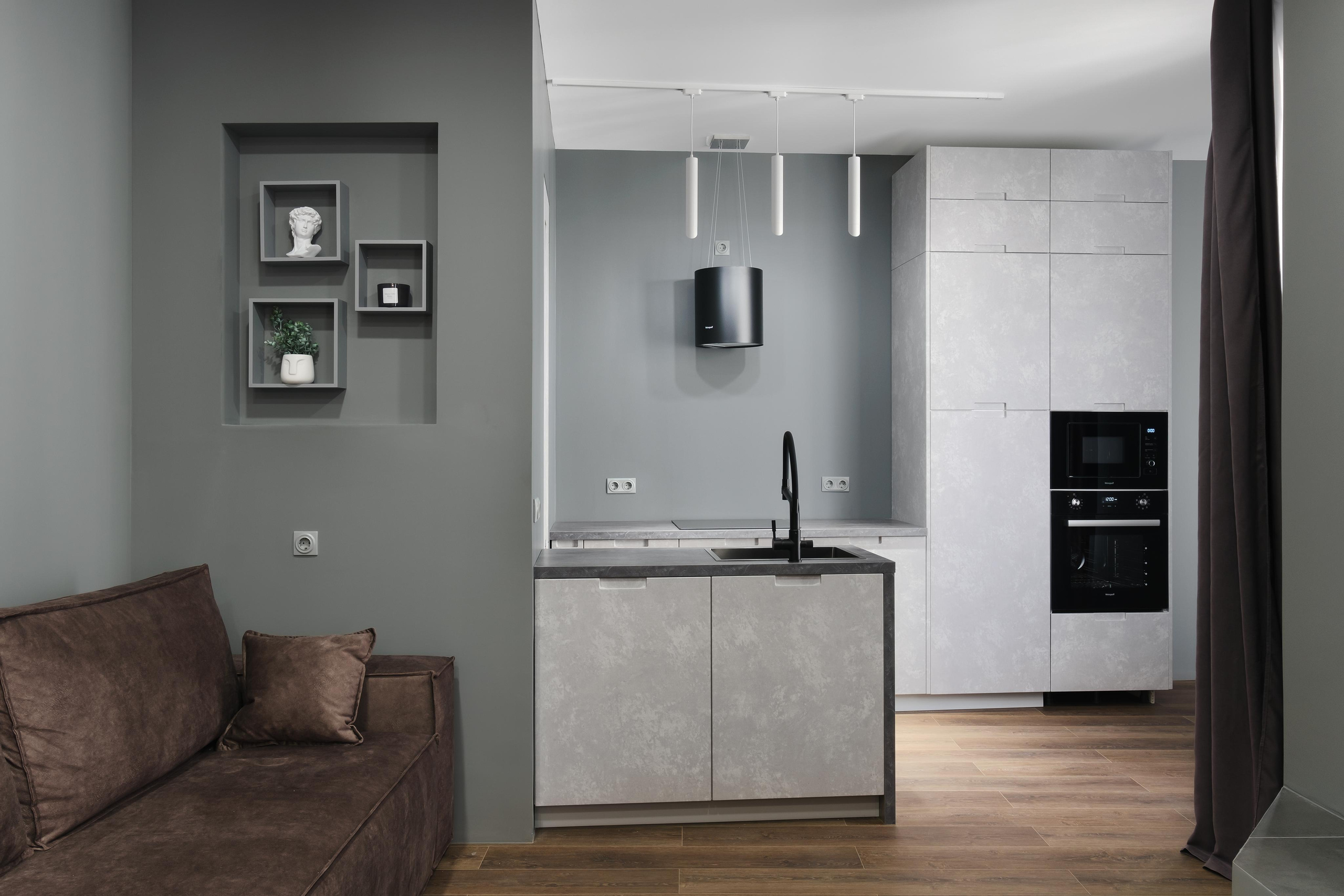 Интерьер кухни-гостиной