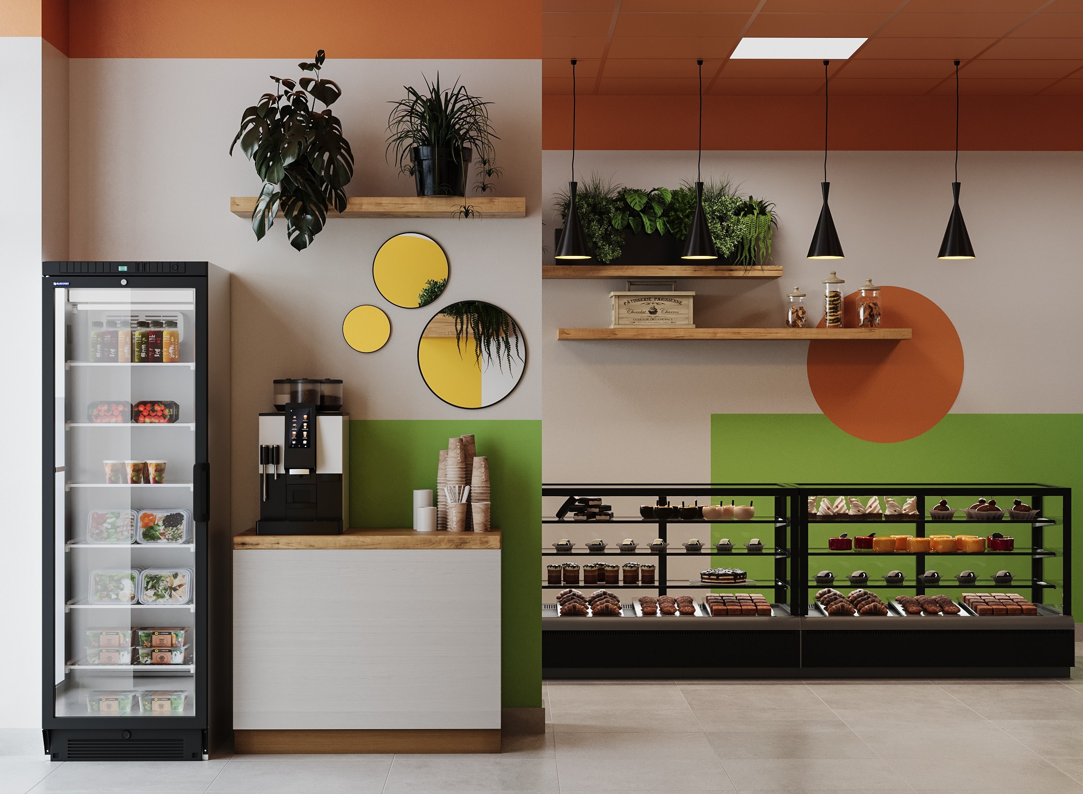 3D визуализация кафе. 3D Визуализация