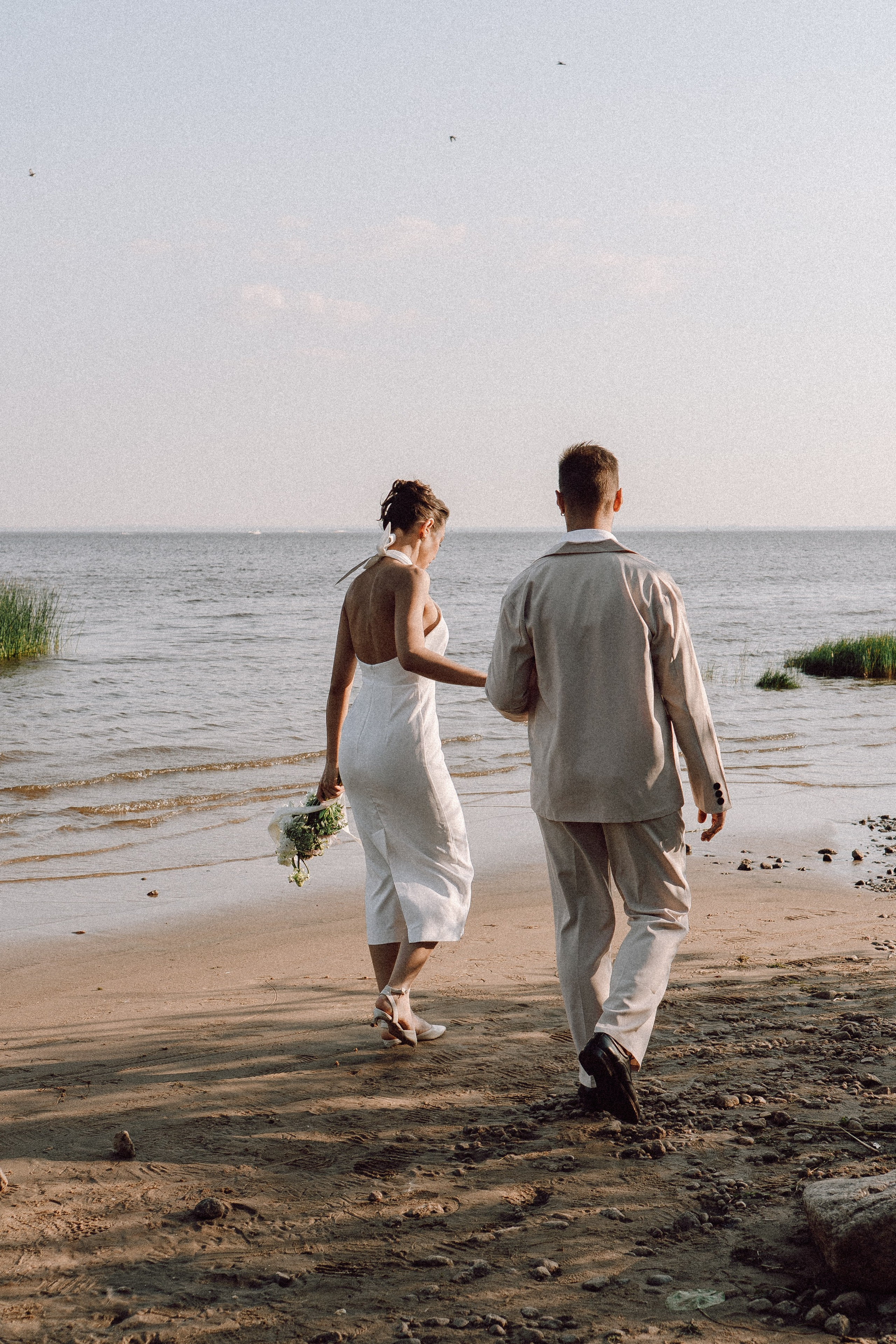 СВАДЕБНАЯ ФОТОСЕССИЯ ВЫЕЗДНОЙ ЦЕРЕМОНИИ (ФИНСКИЙ ЗАЛИВ). Профессиональный фотограф, Санкт-Петербург — Виктория Богомолова