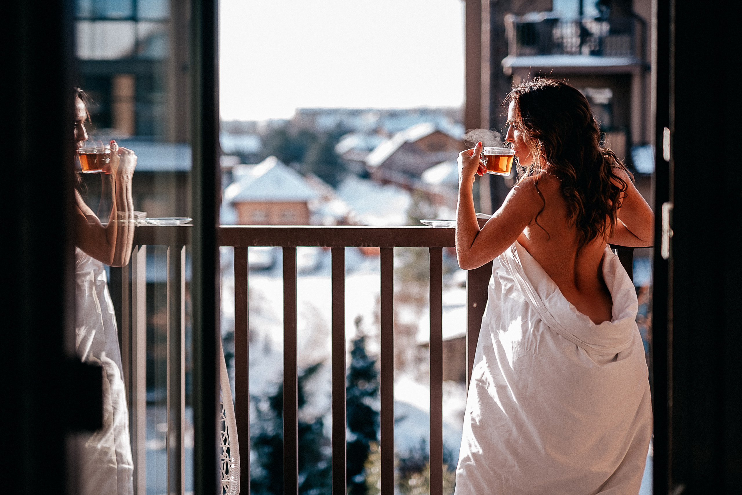 Ольга морозным утром. Фотограф-стилист в Москве Ольга Ракша